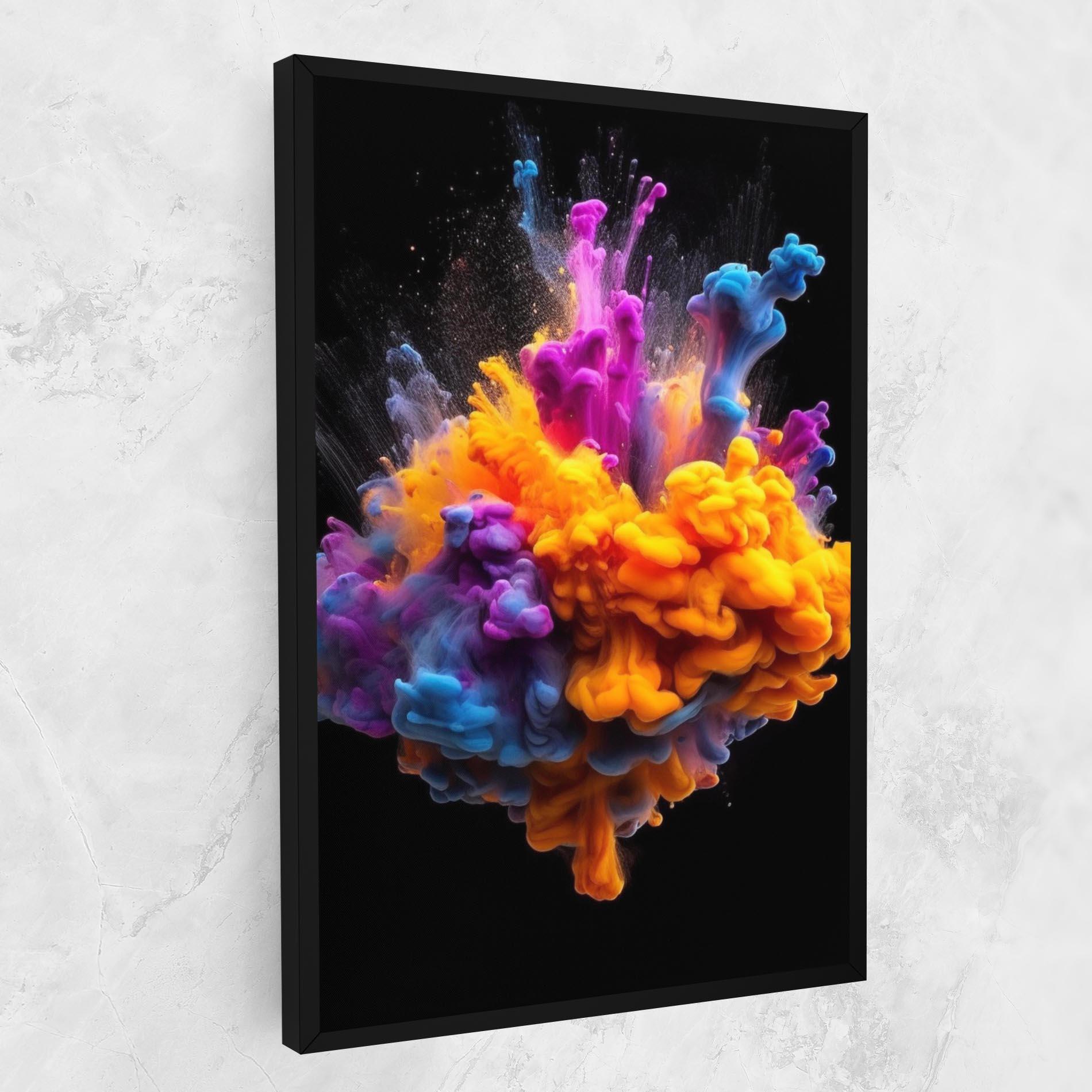 Leinwandbild Colorful Cloud Liquid mockup 1