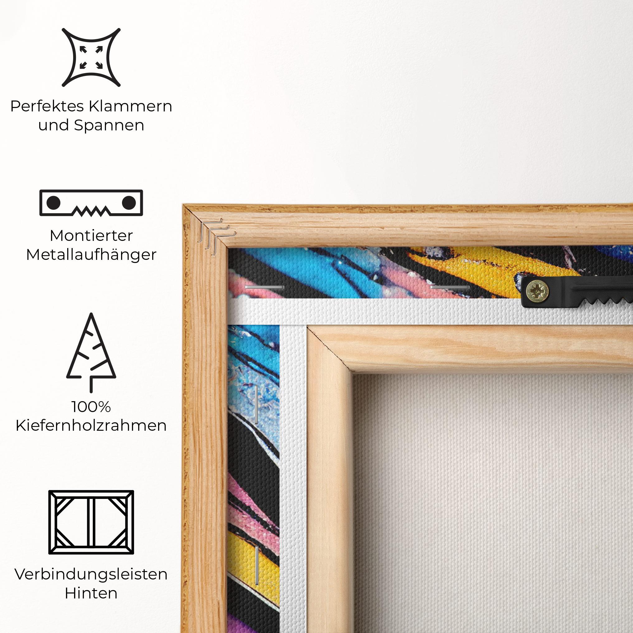 Leinwandbild Beautiful Colorful Epoxy mockup 5