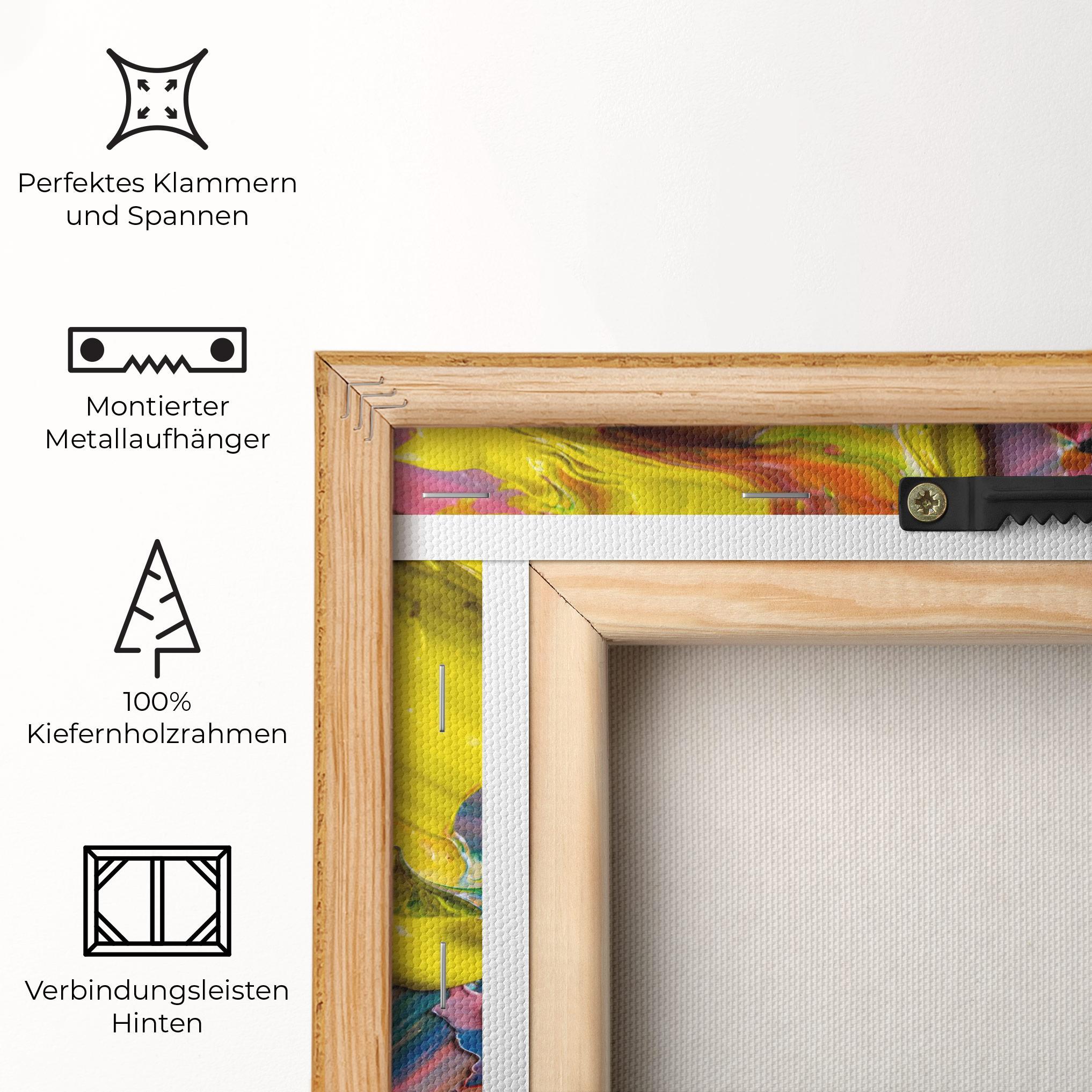 Leinwandbild Bright Oil Colors mockup 5