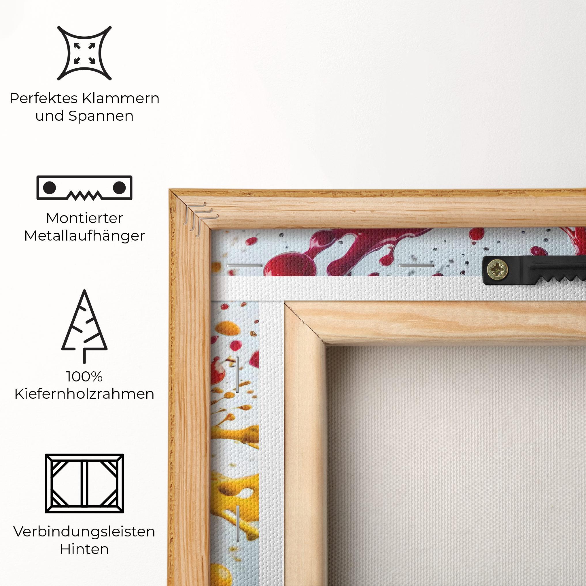 Leinwandbild Colorful Splash Rainbow mockup 5