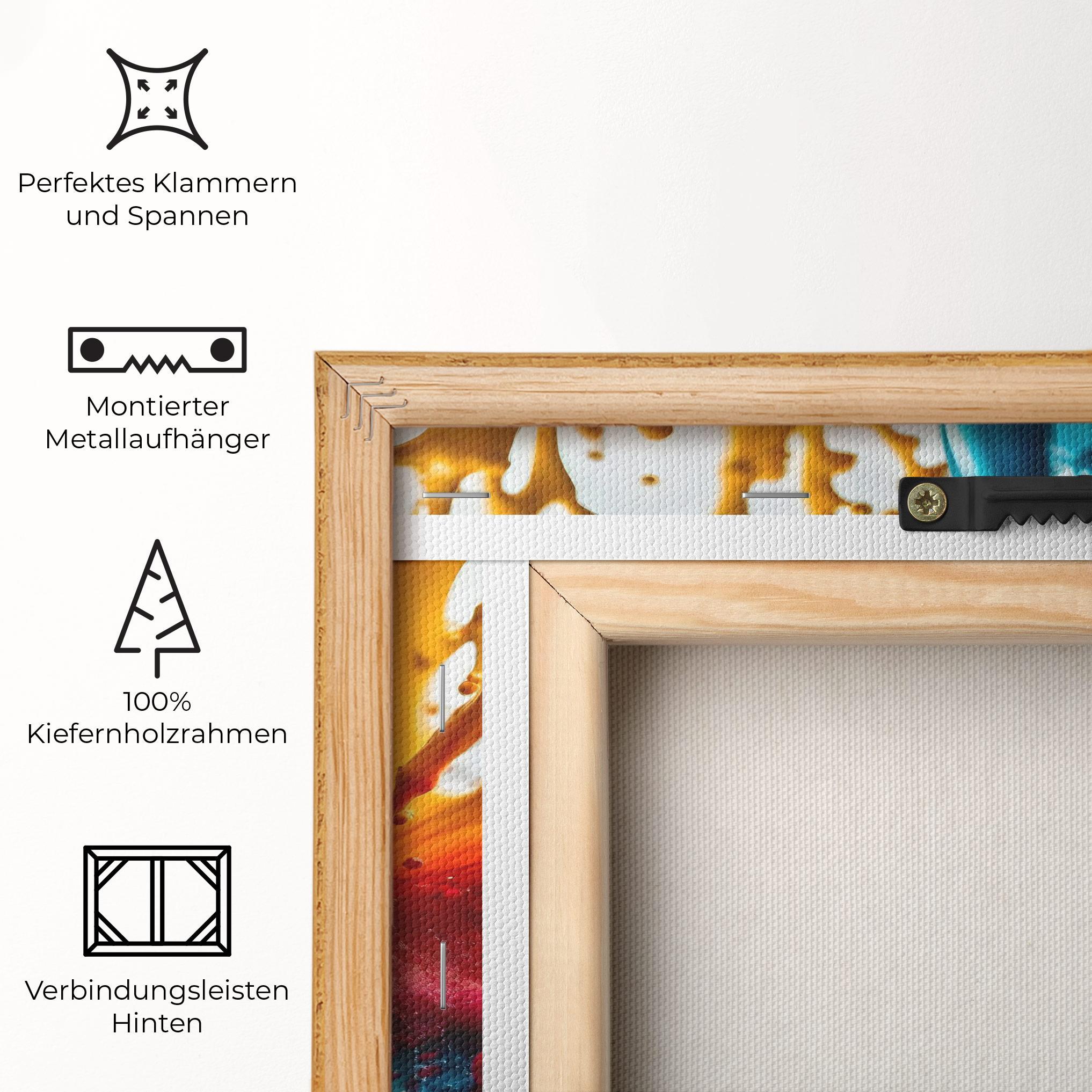 Leinwandbild Colorful Water Splash mockup 5