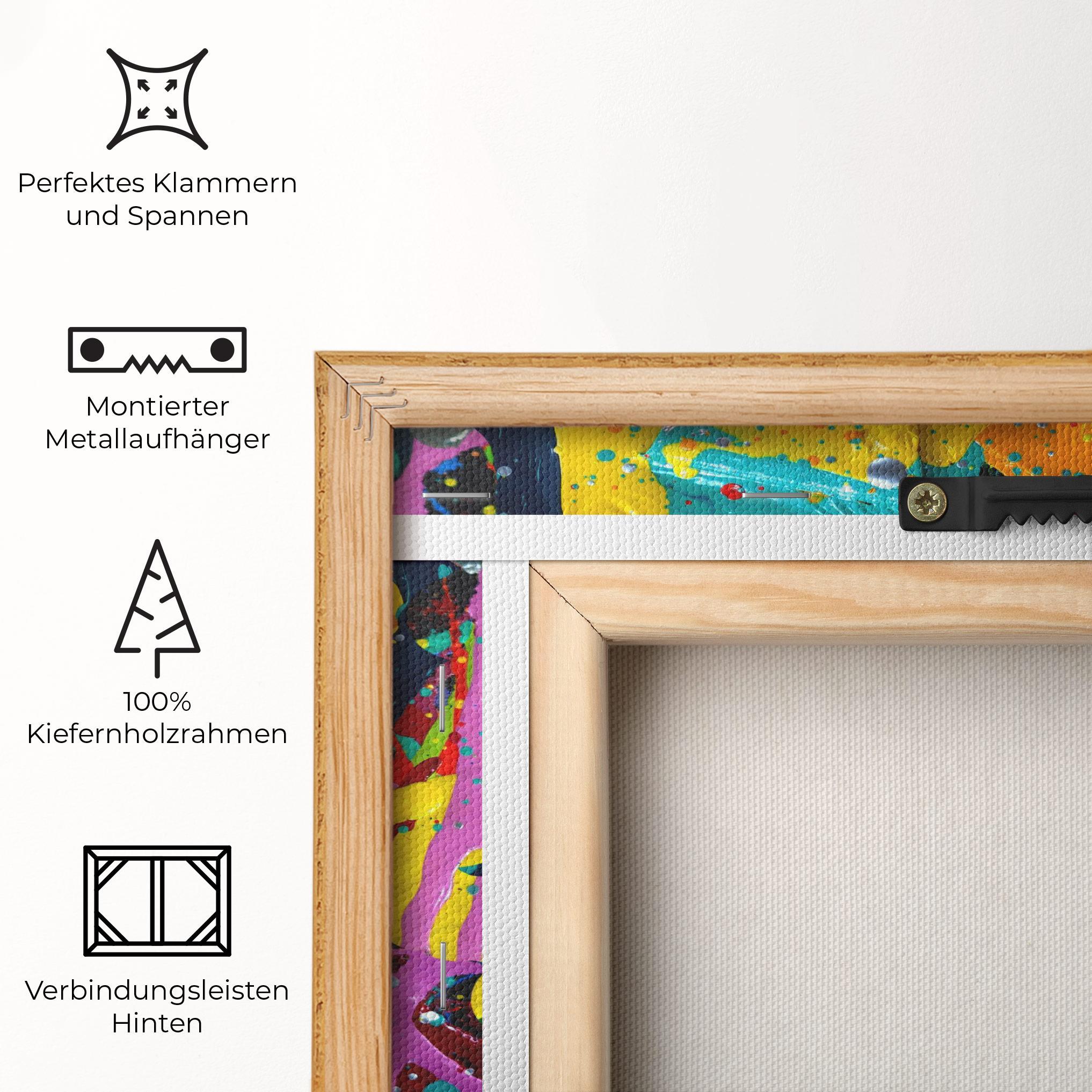 Leinwandbild Dark Panorama mockup 5