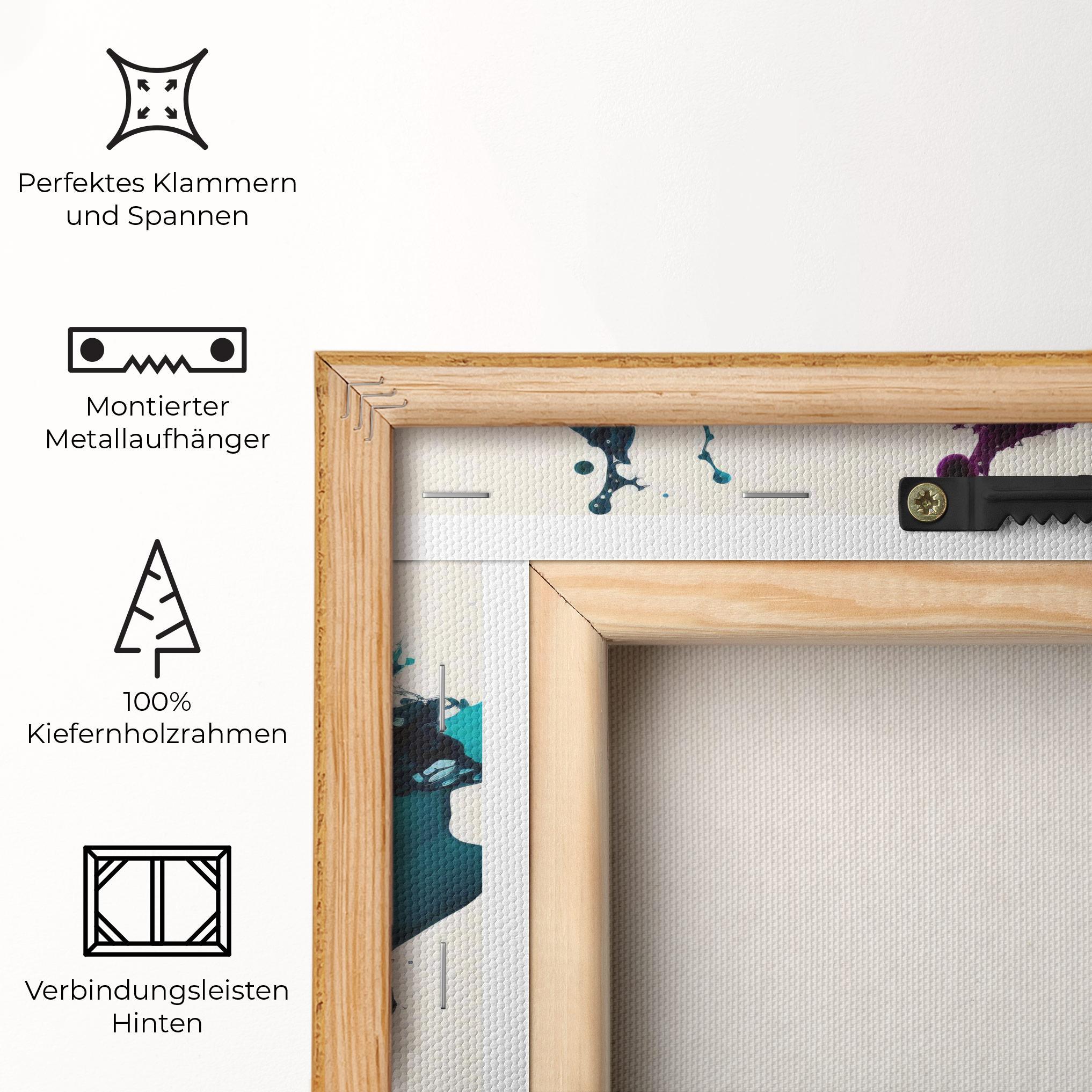 Leinwandbild Dark Purple Splash mockup 5