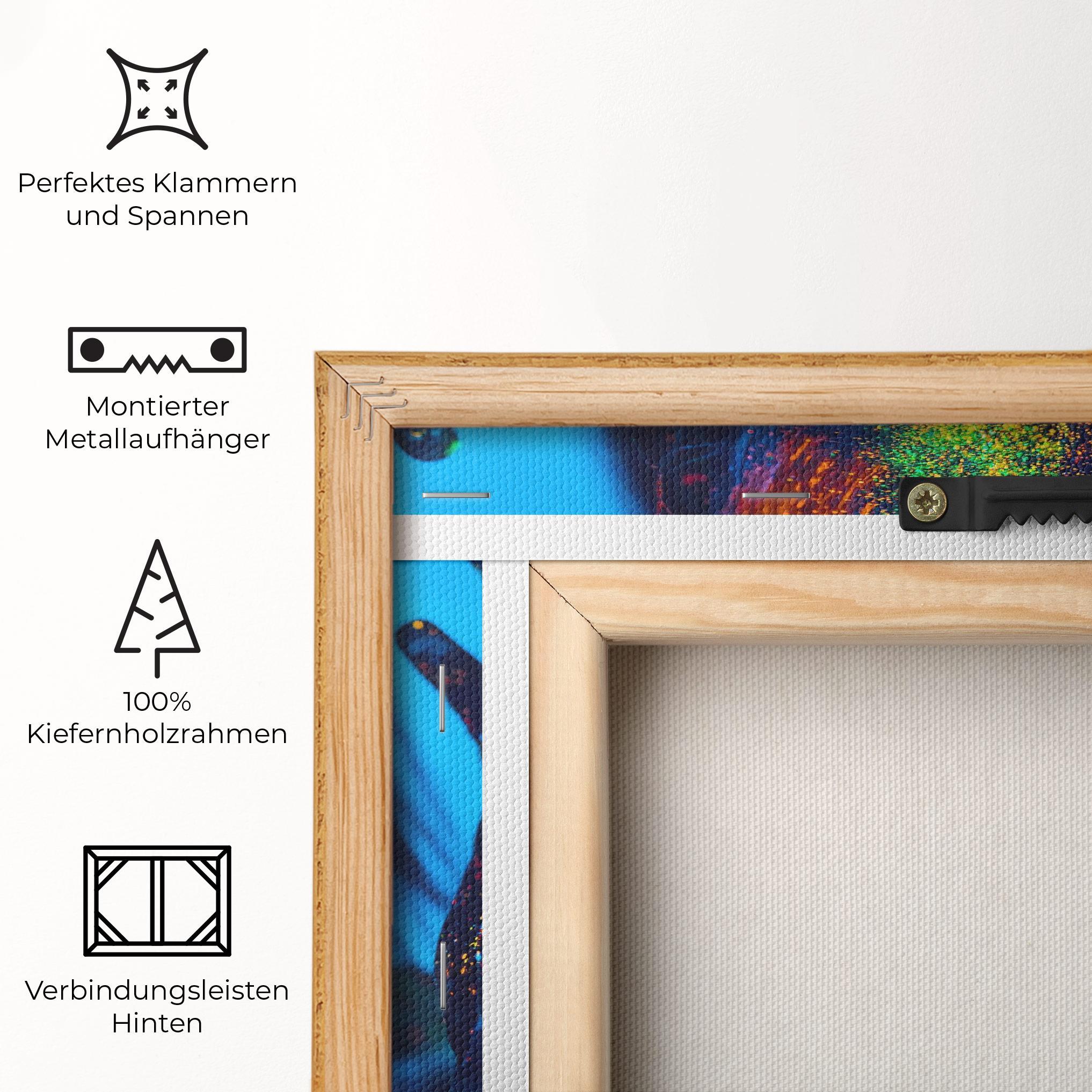 Leinwandbild Fluorescent Couple mockup 5