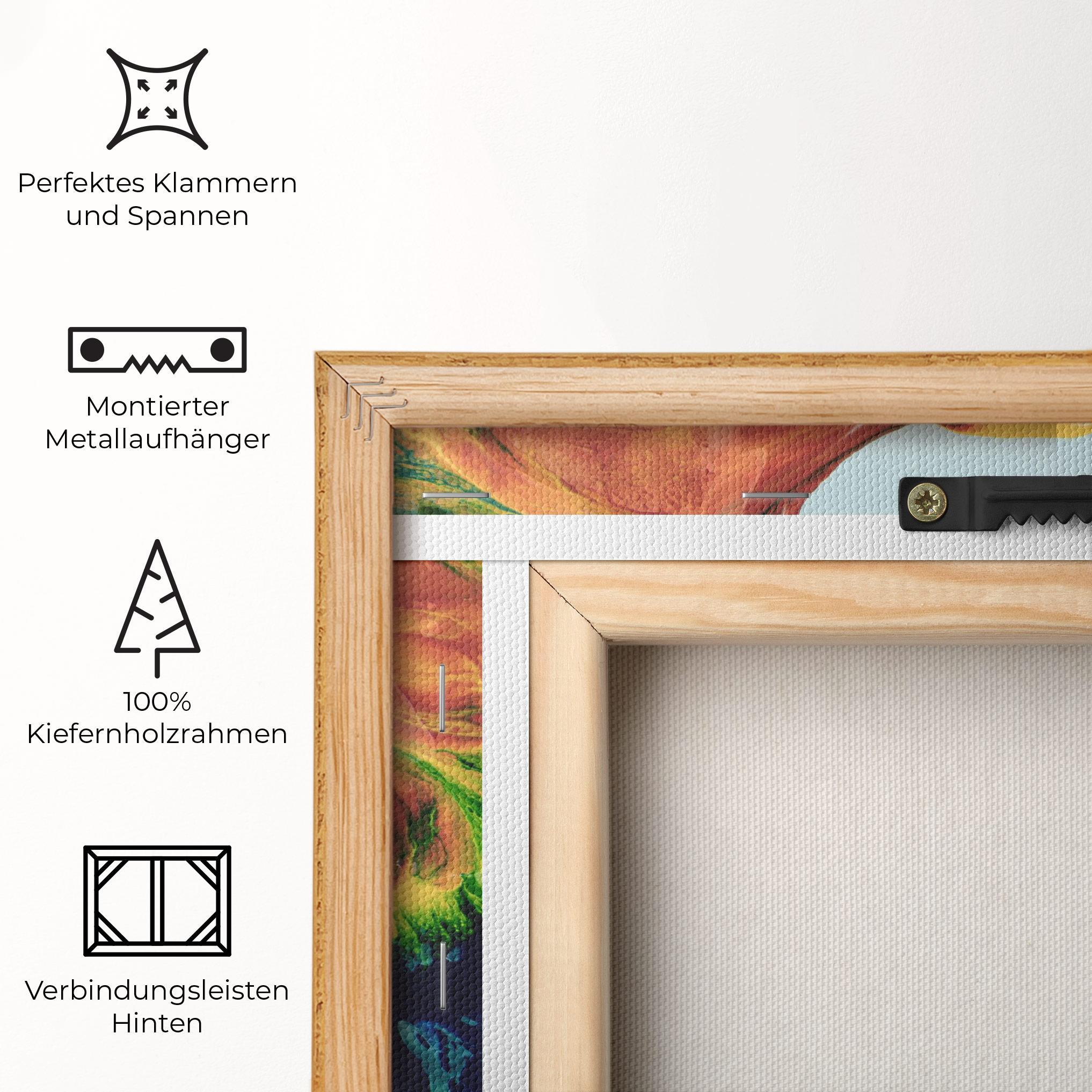 Leinwandbild Spilled Paint mockup 5