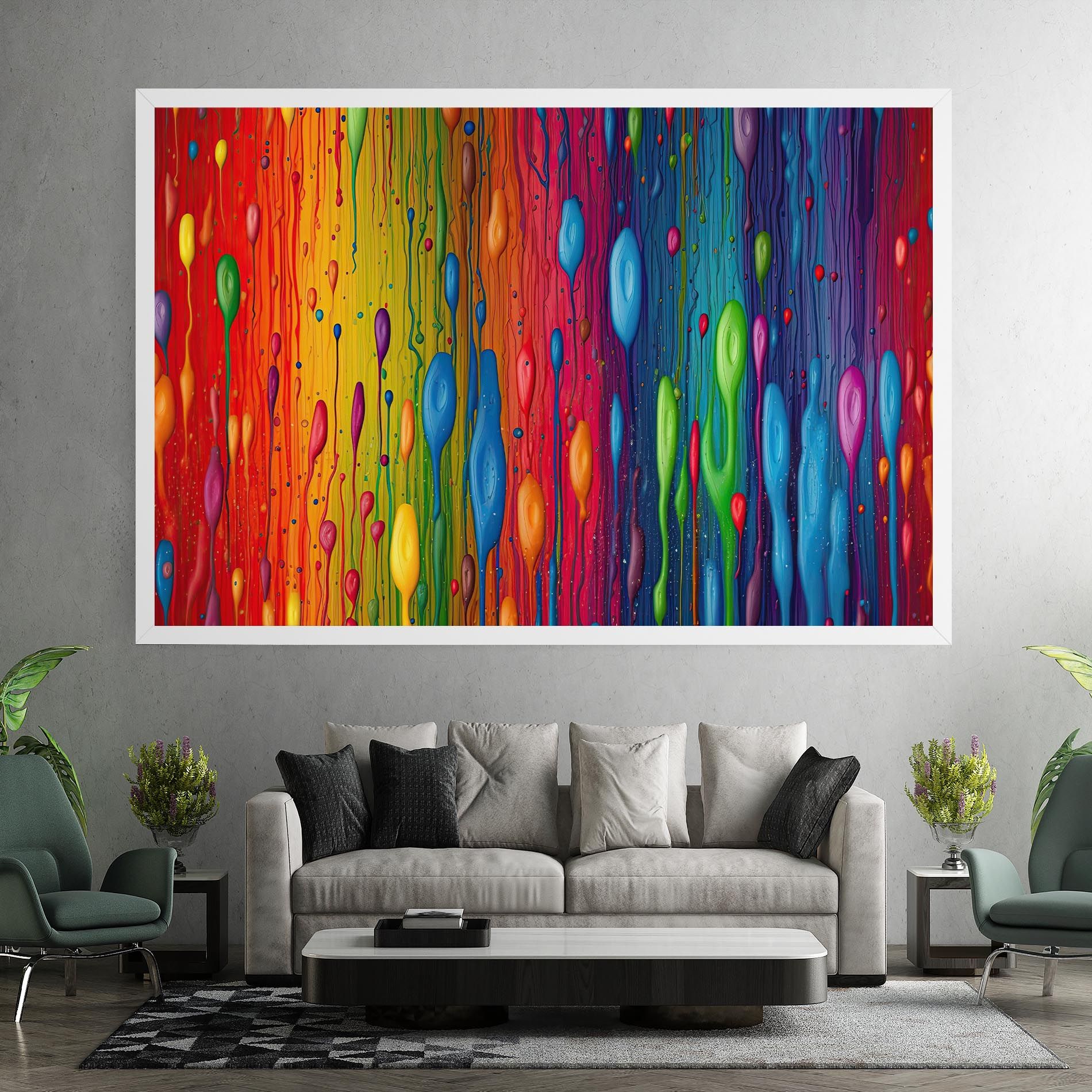 Abstract Rainbow Pattern mockup 7