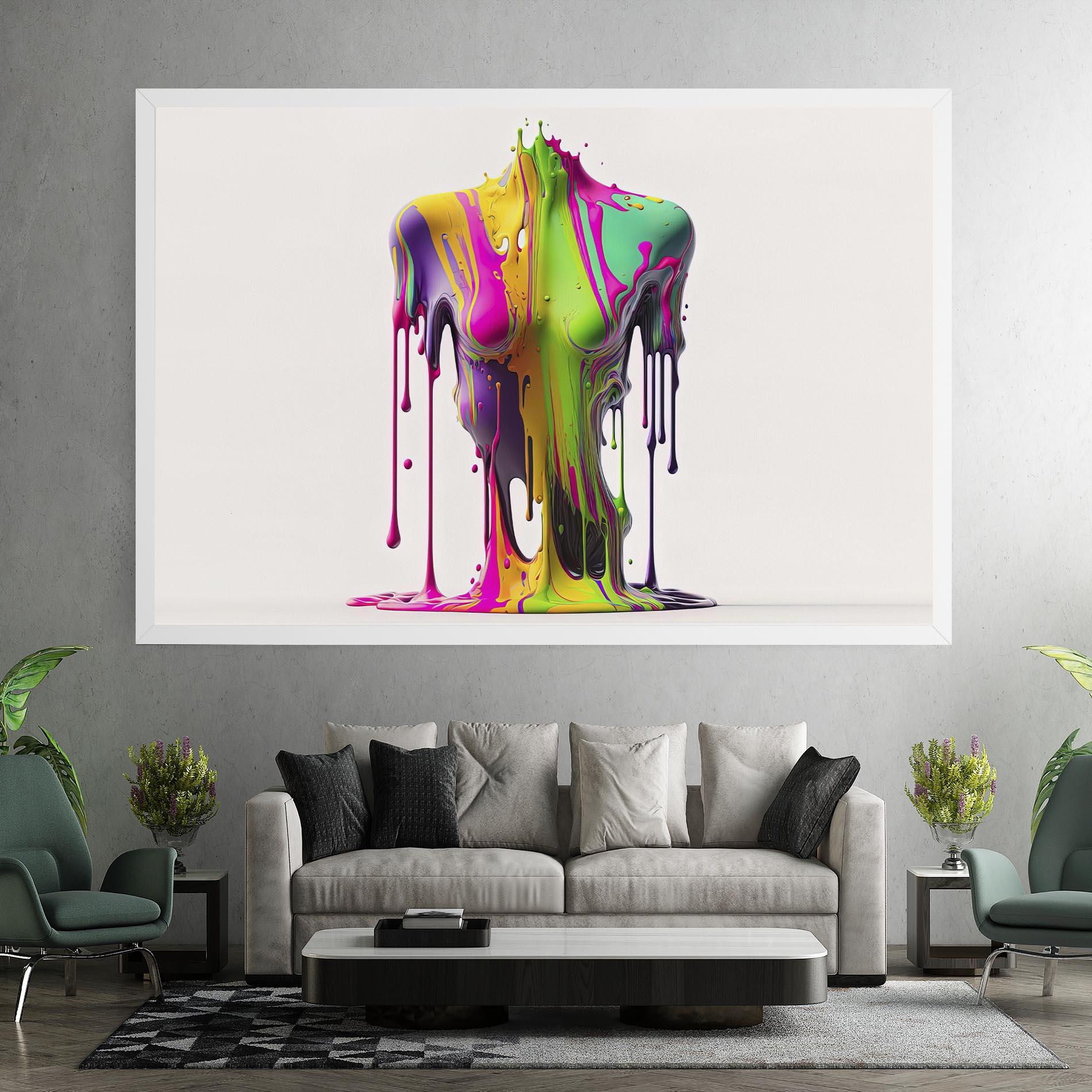 Leinwandbild Colorful Body mockup 7