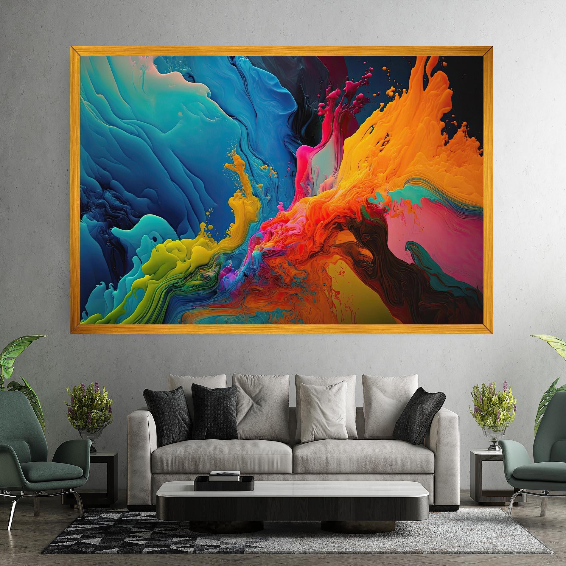 Leinwandbild Color Floating mockup 7