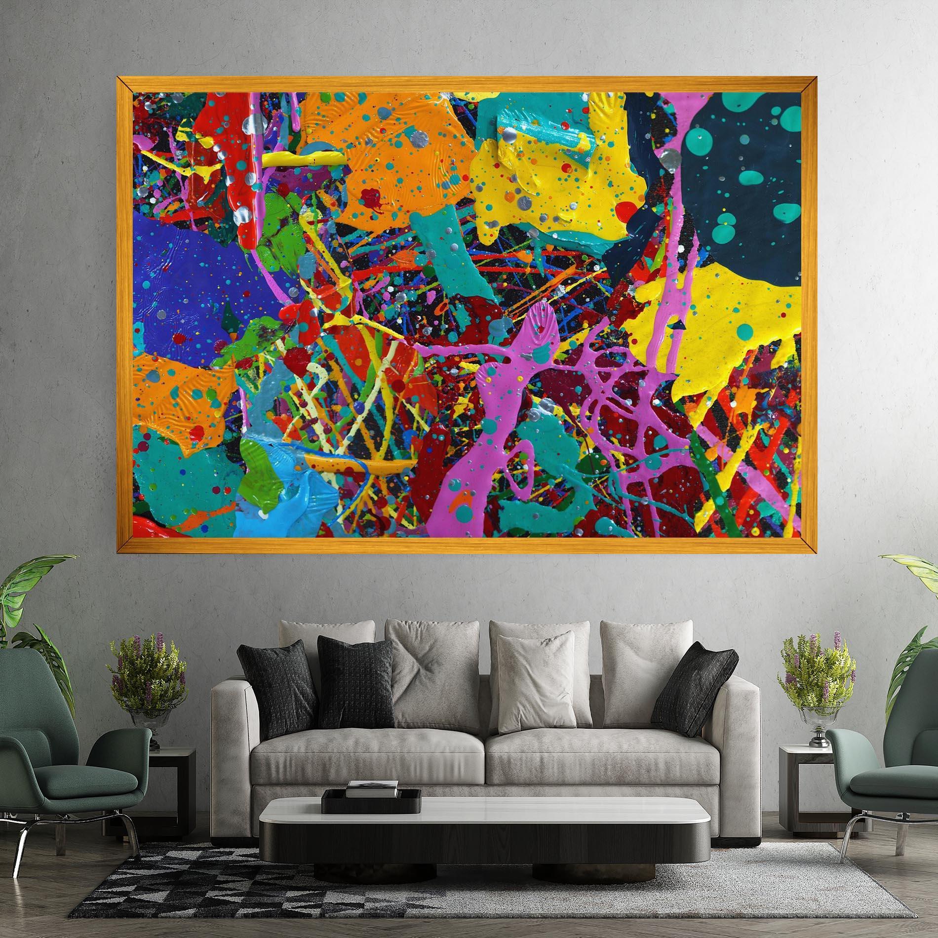 Leinwandbild Dark Panorama mockup 7