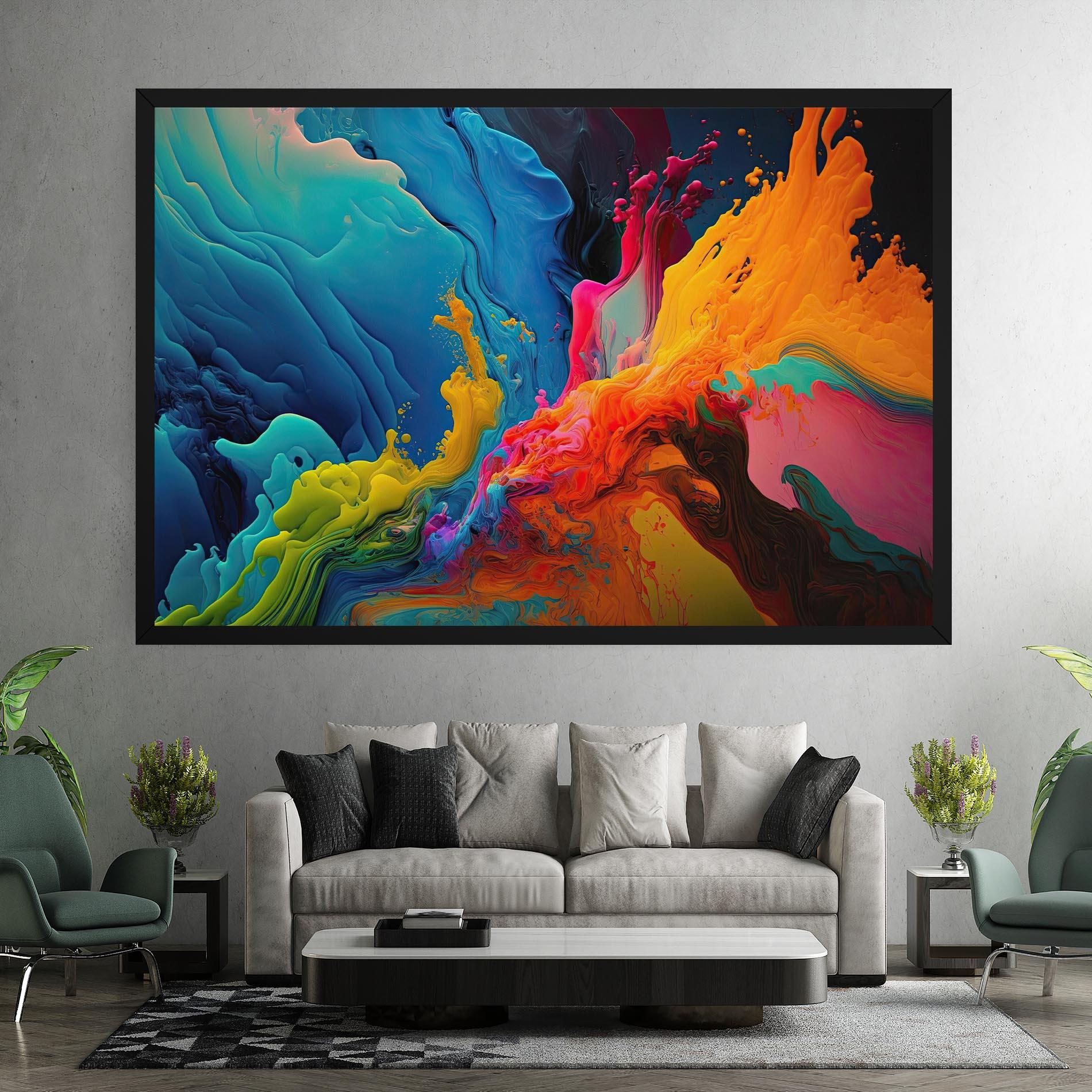 Leinwandbild Color Floating mockup 7