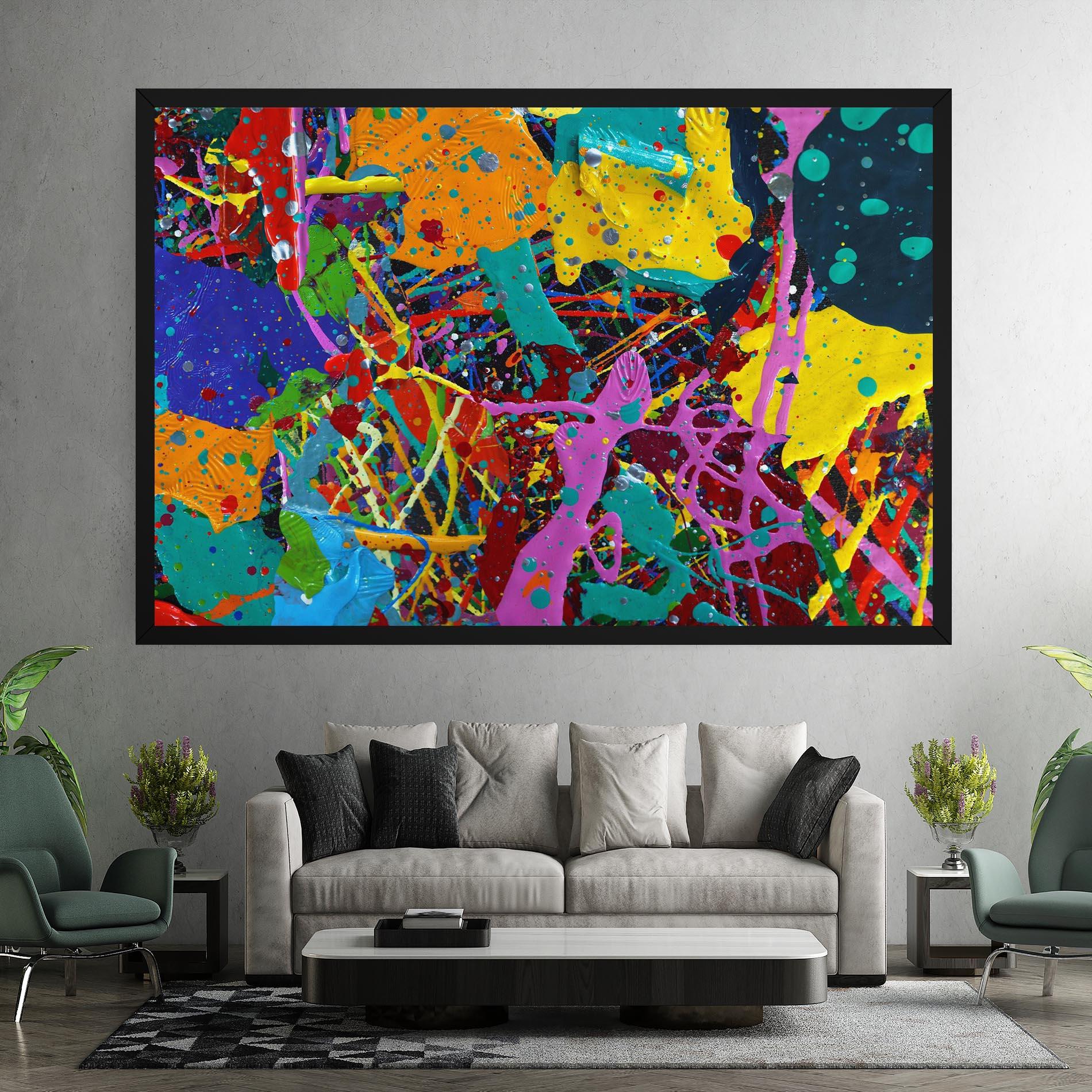 Leinwandbild Dark Panorama mockup 7