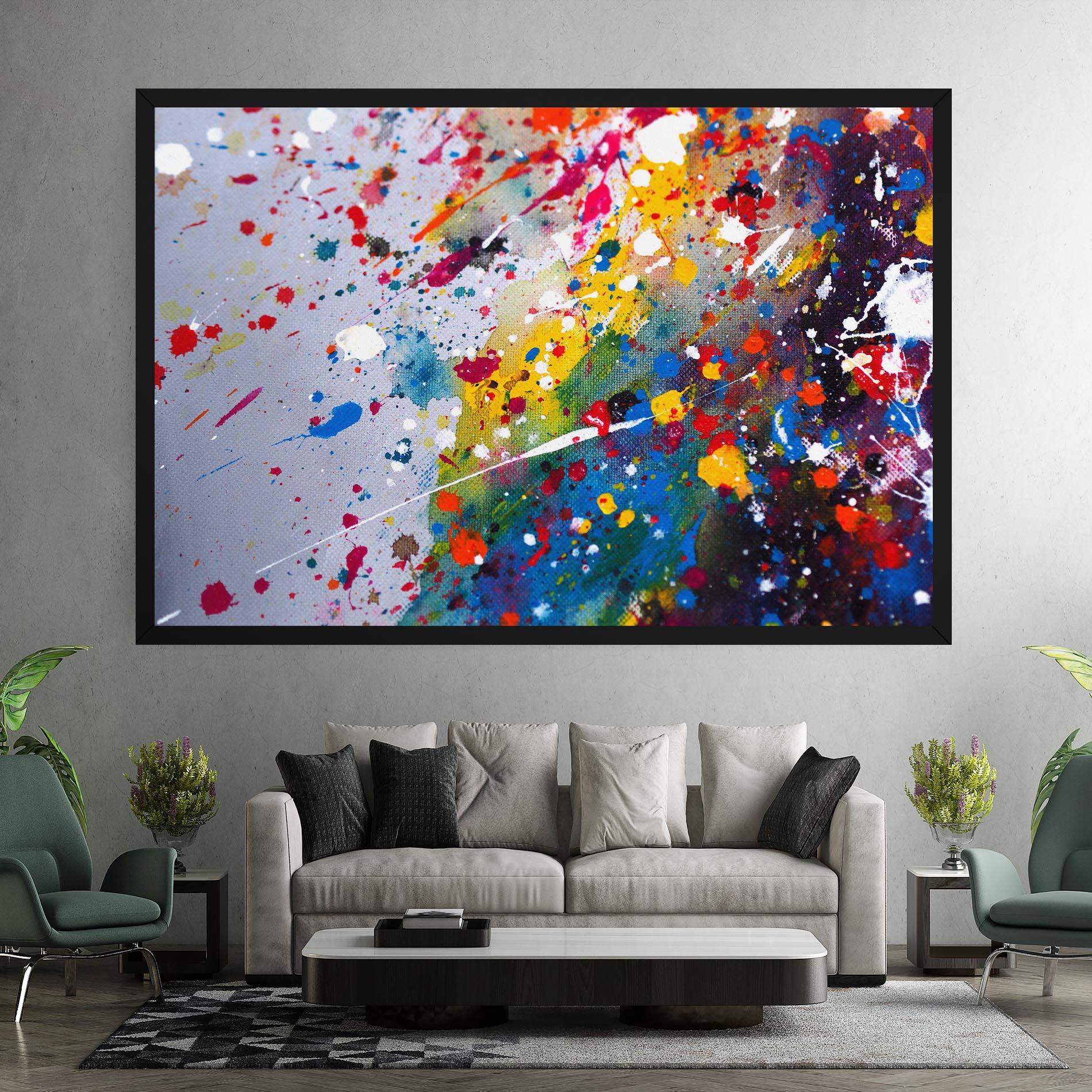 Leinwandbild Watercolor Drops mockup 7