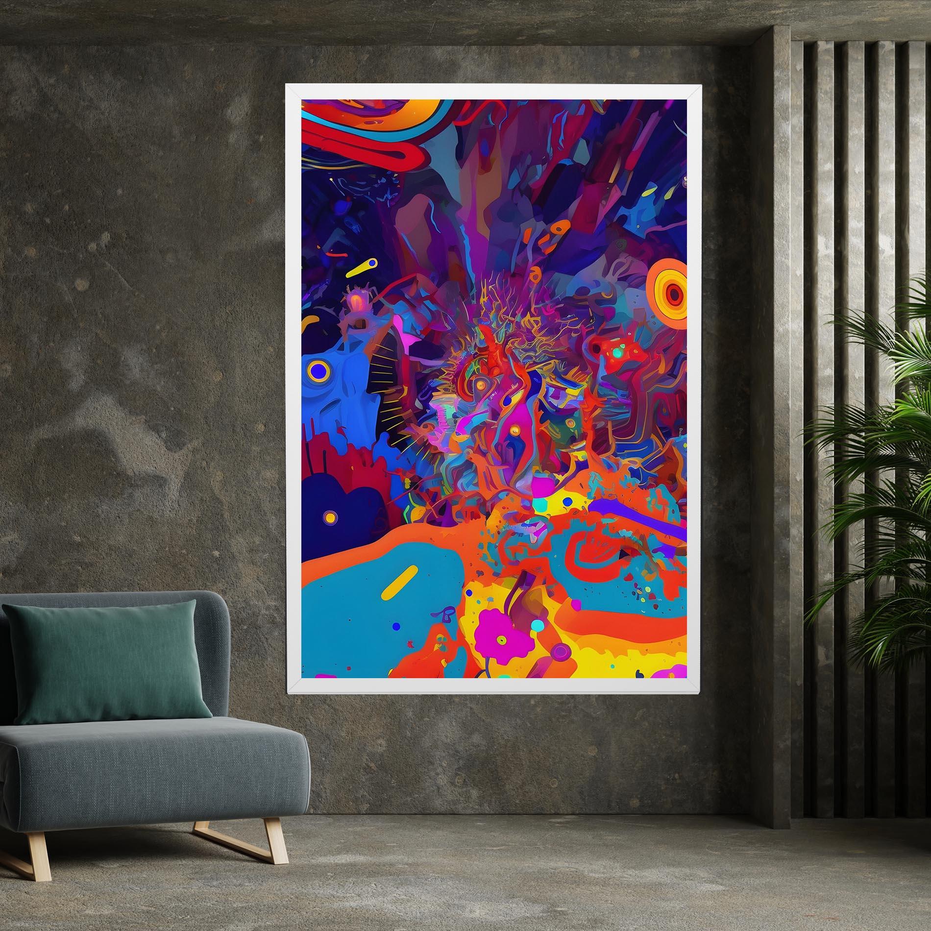 Leinwandbild Abstract Color Work mockup 7
