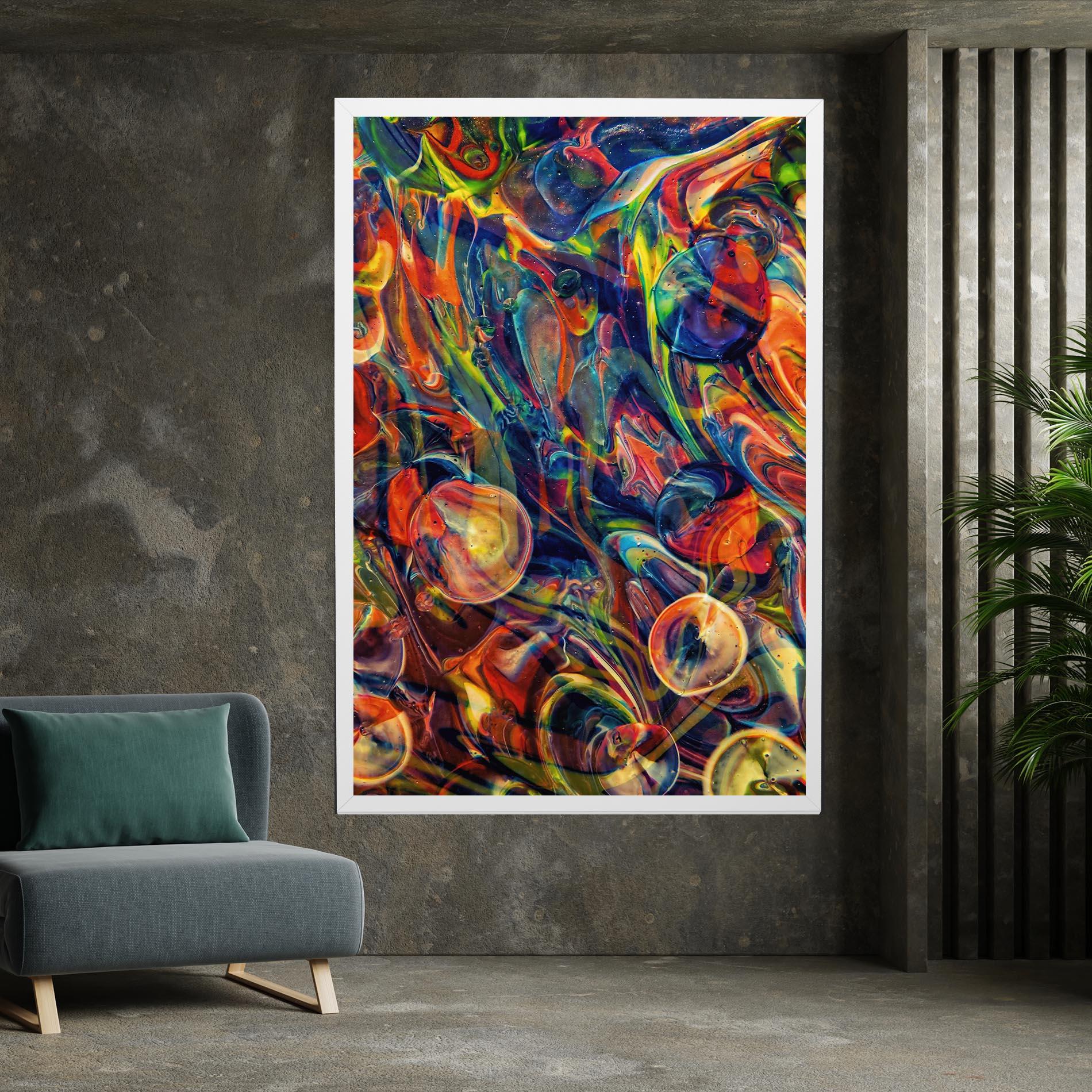 Leinwandbild Abstract Glass mockup 7