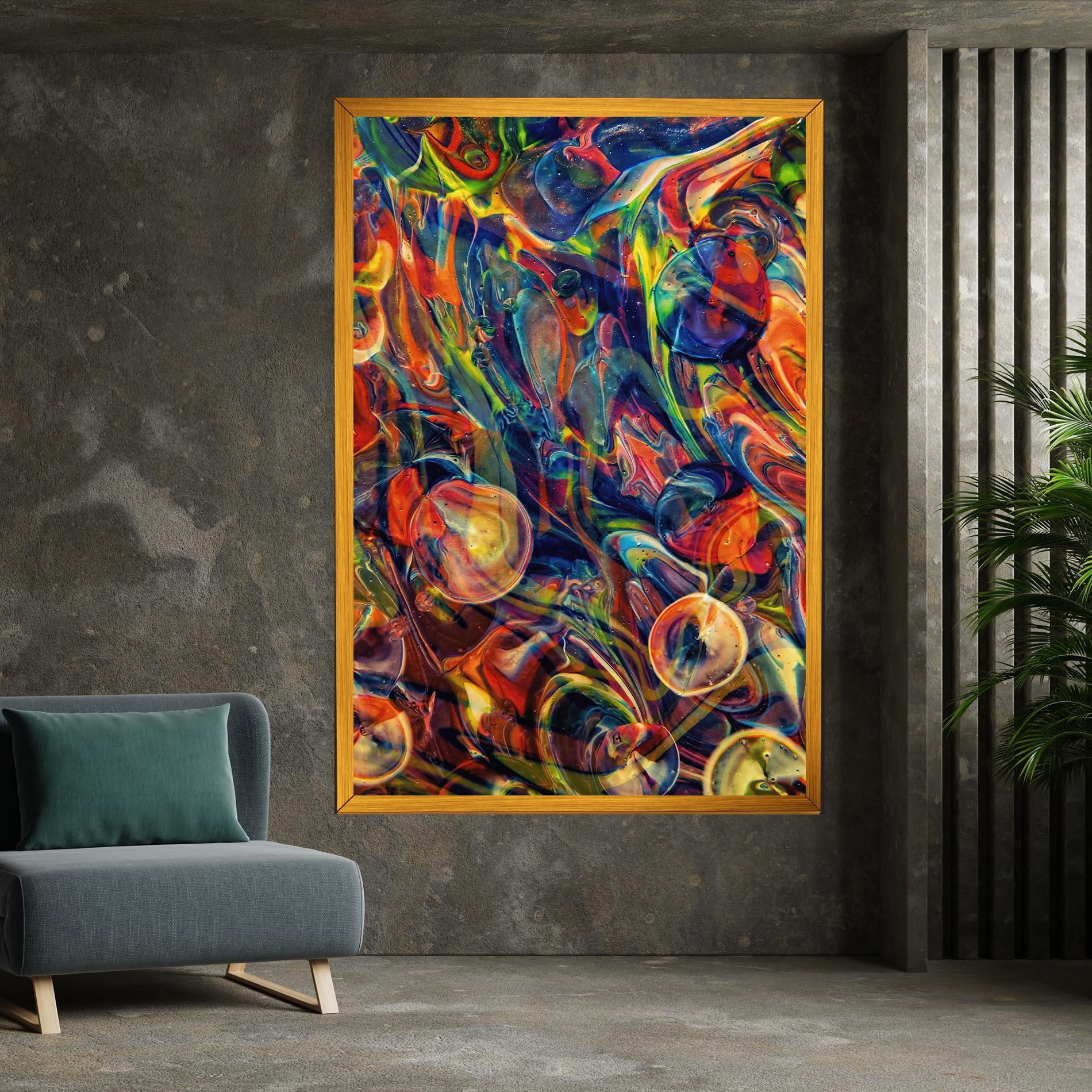 Leinwandbild Abstract Glass mockup 7