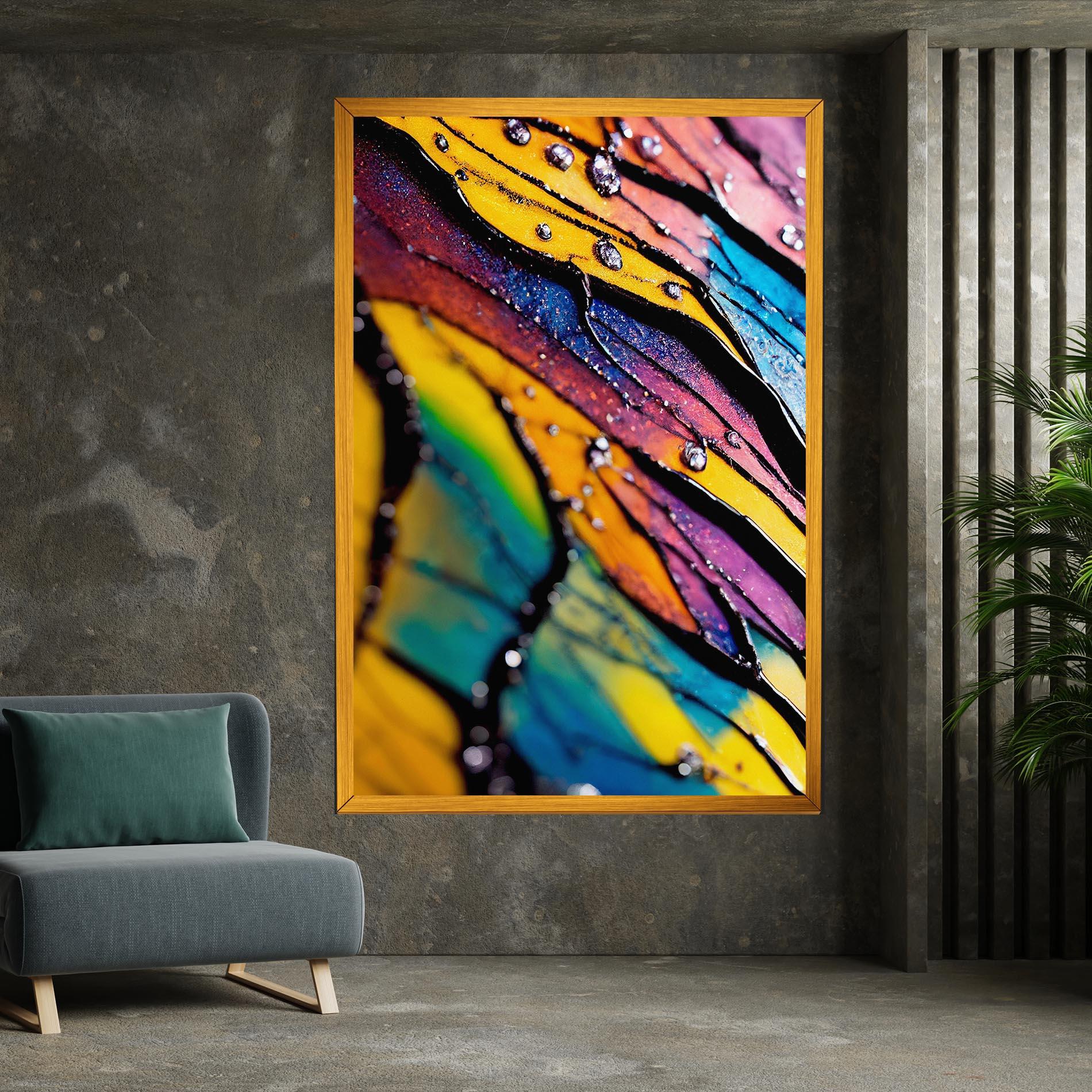 Leinwandbild Beautiful Colorful Epoxy mockup 7