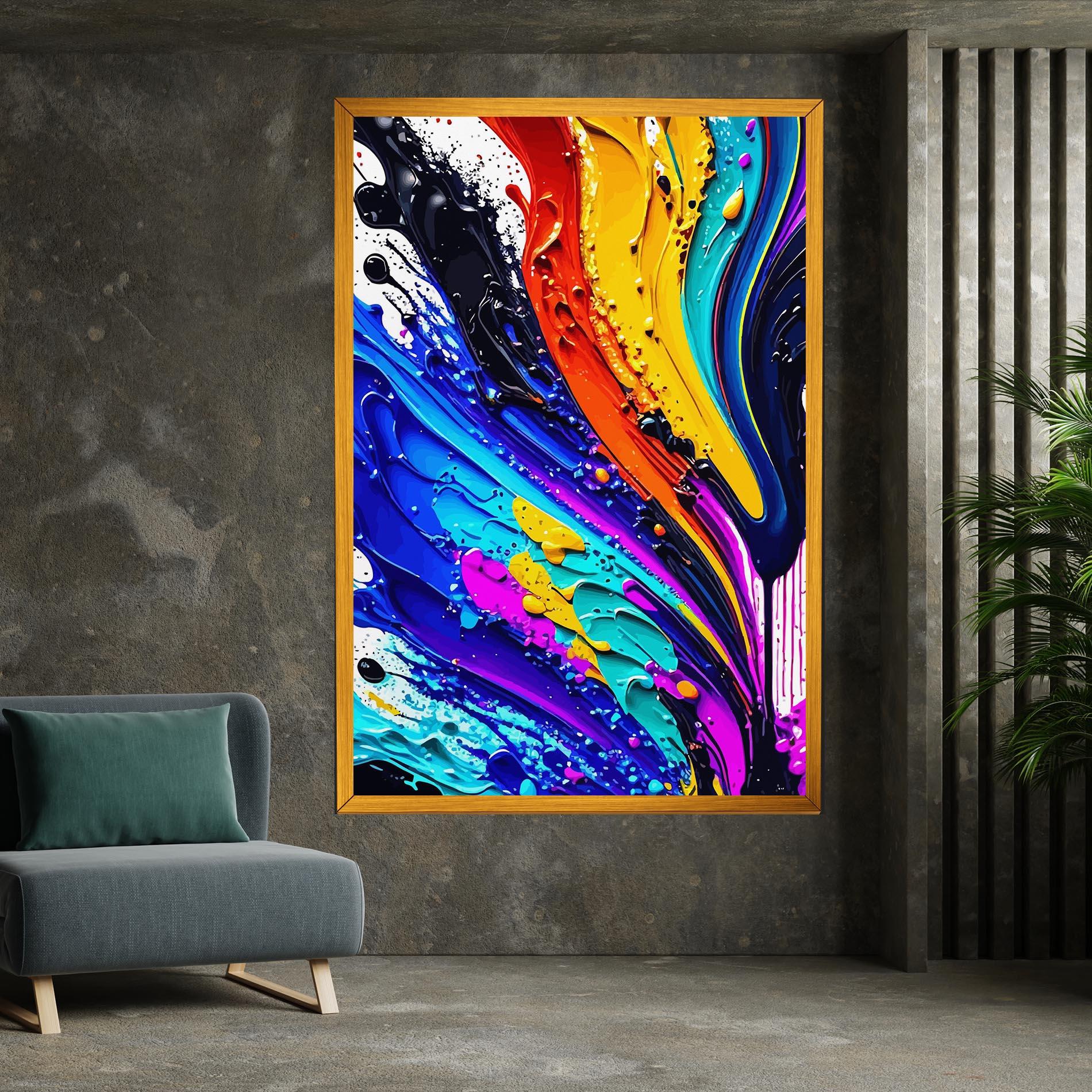 Leinwandbild Beautiful Splash mockup 7