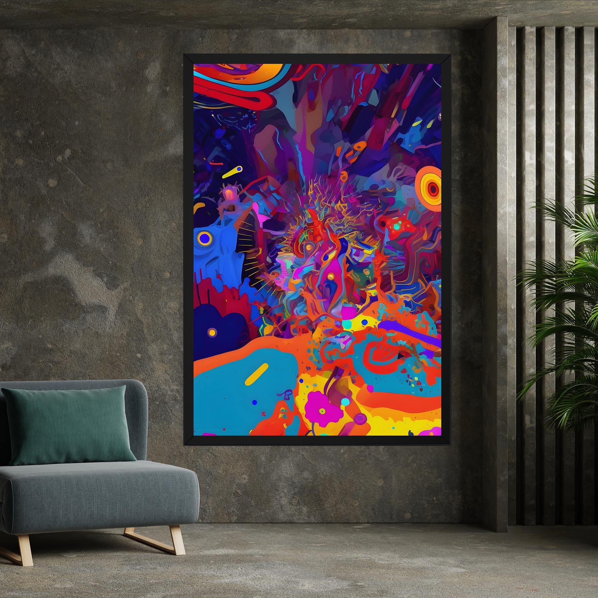 Leinwandbild Abstract Color Work mockup 7