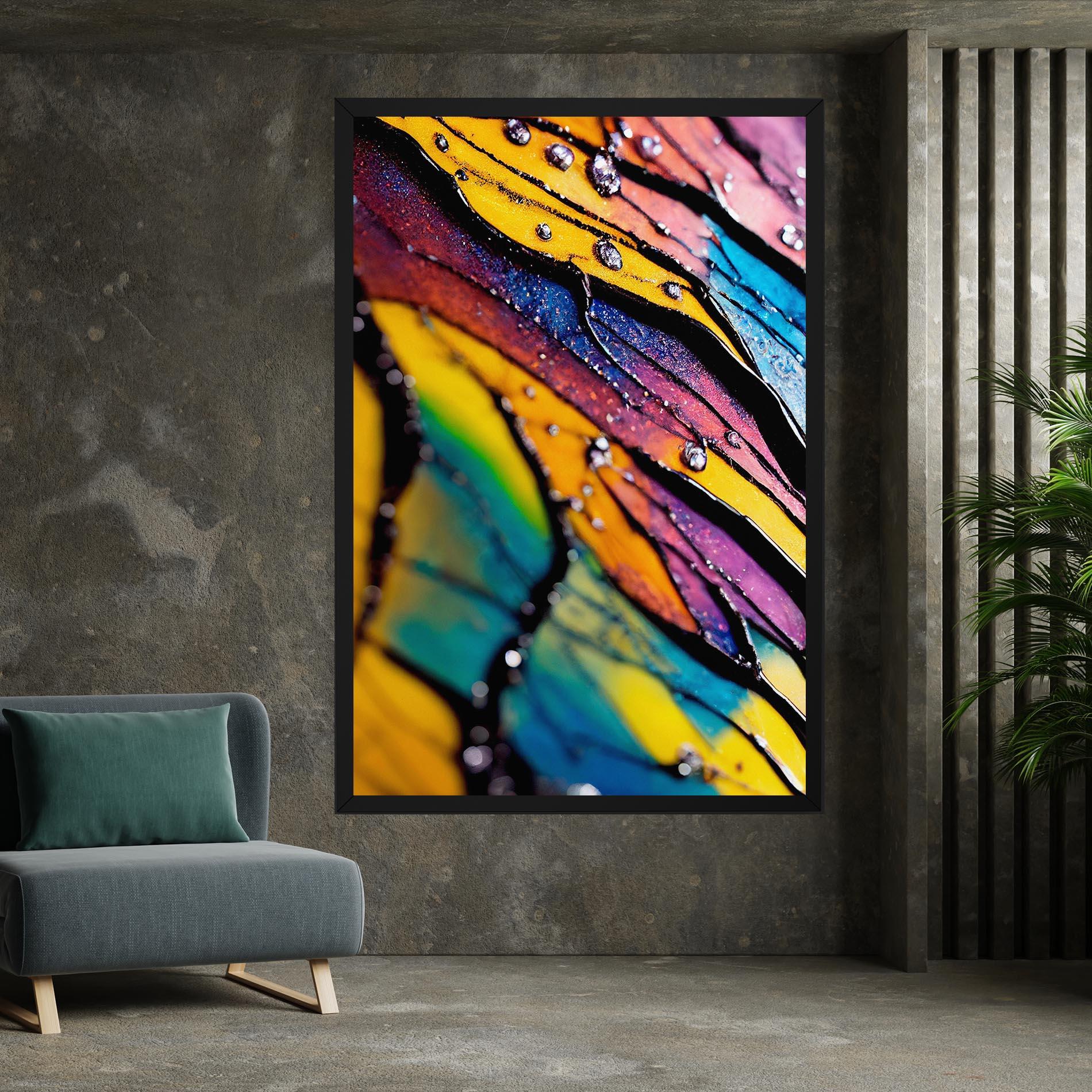 Leinwandbild Beautiful Colorful Epoxy mockup 7