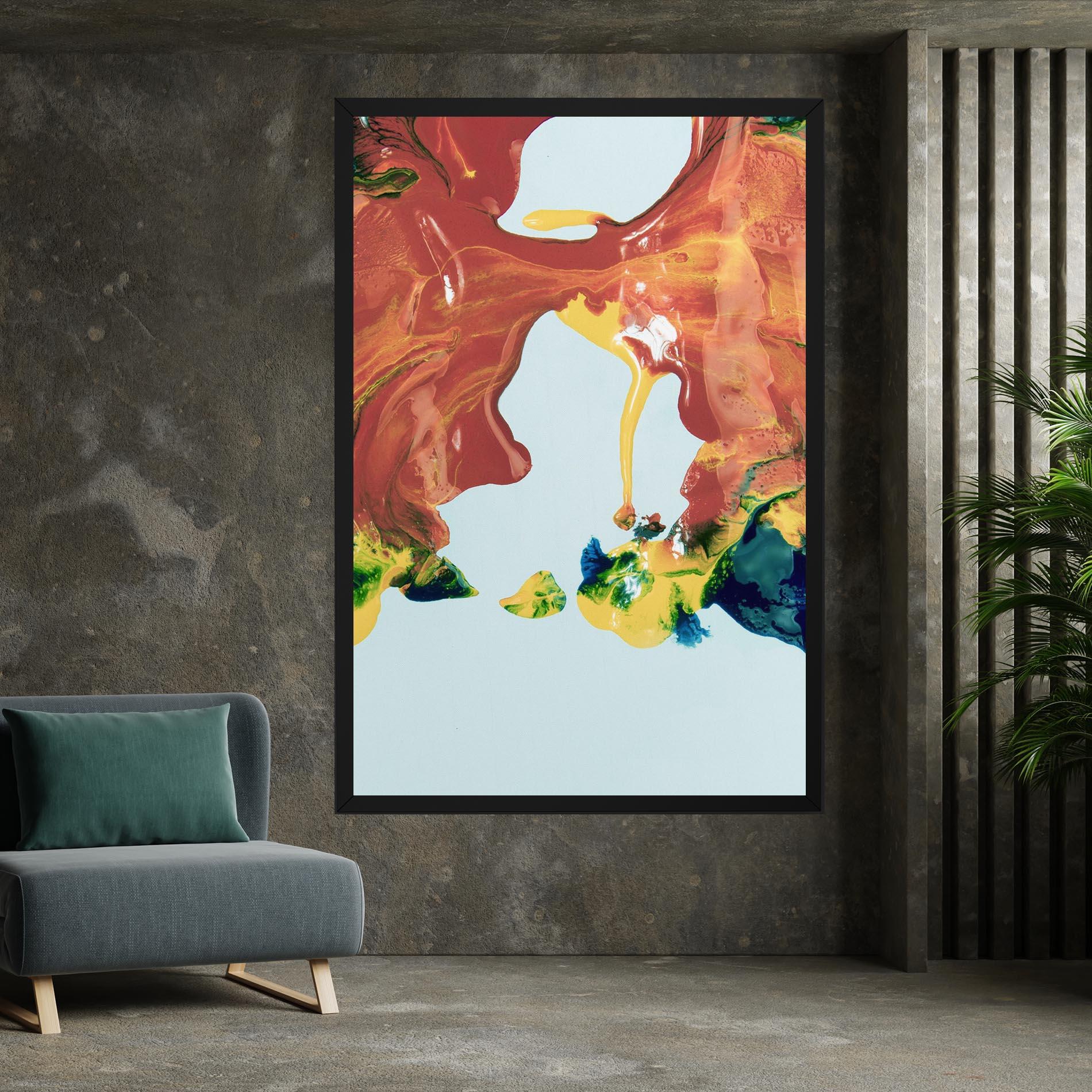 Leinwandbild Spilled Paint mockup 7