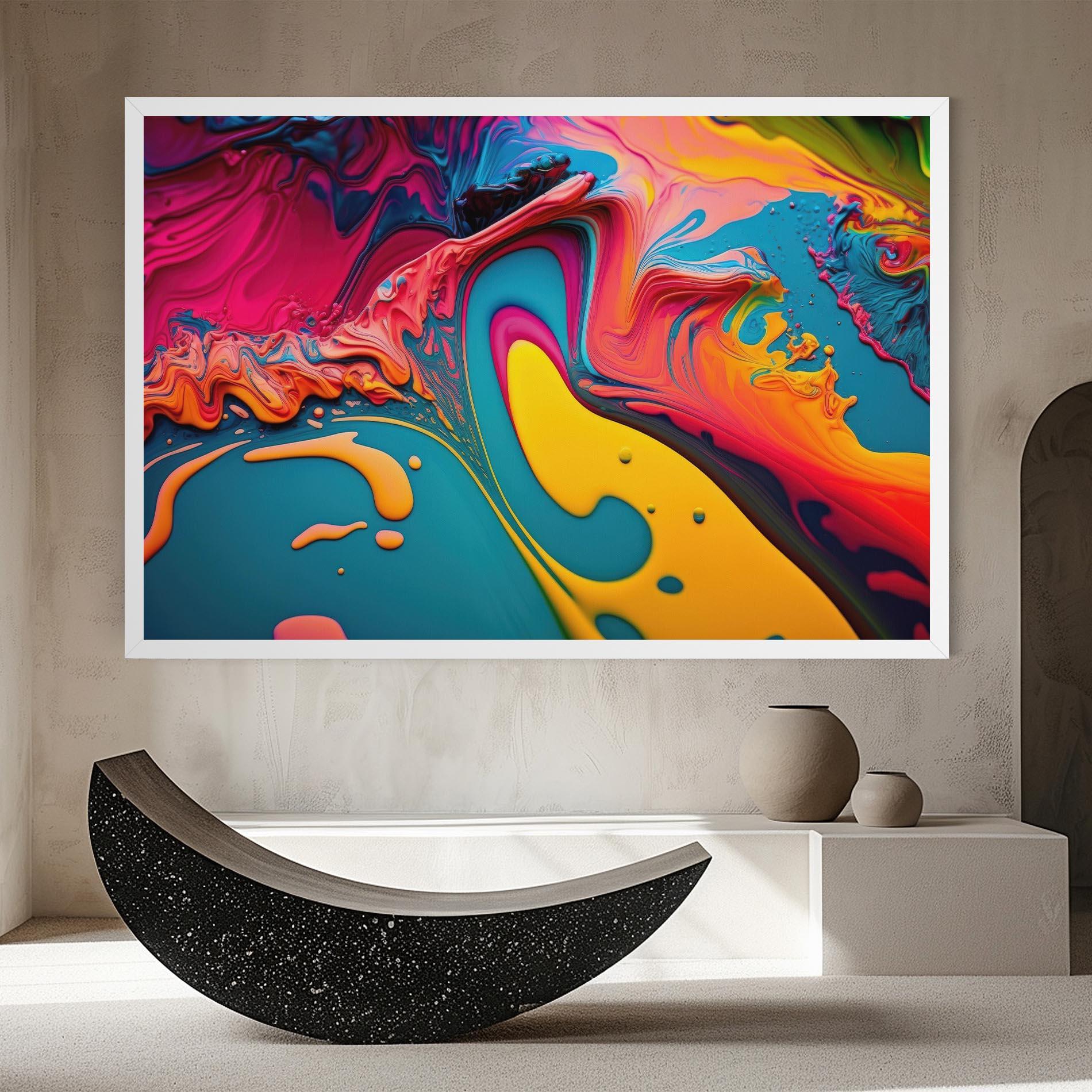 Leinwandbild Acrylic Close Up mockup 8