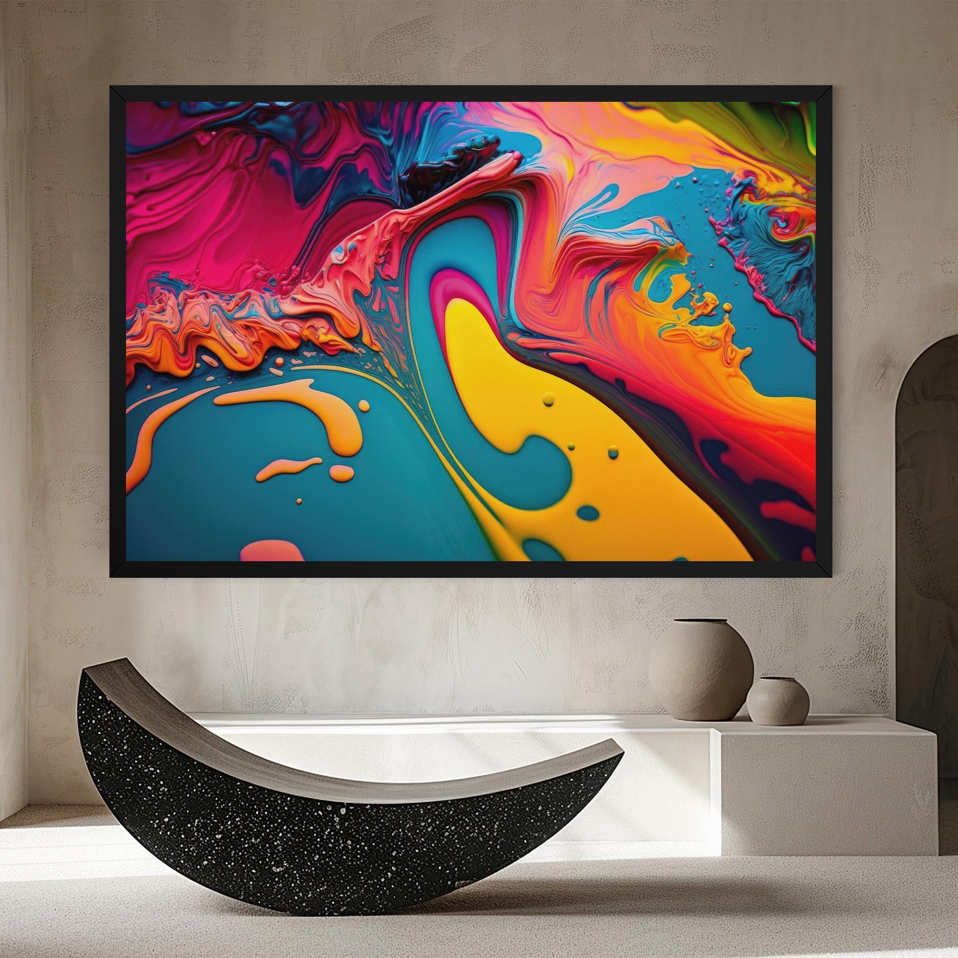 Leinwandbild Acrylic Close Up mockup 8