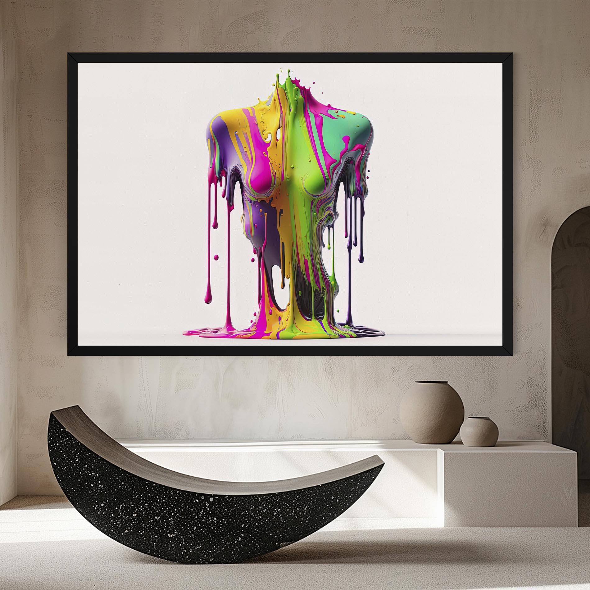 Leinwandbild Colorful Body mockup 8