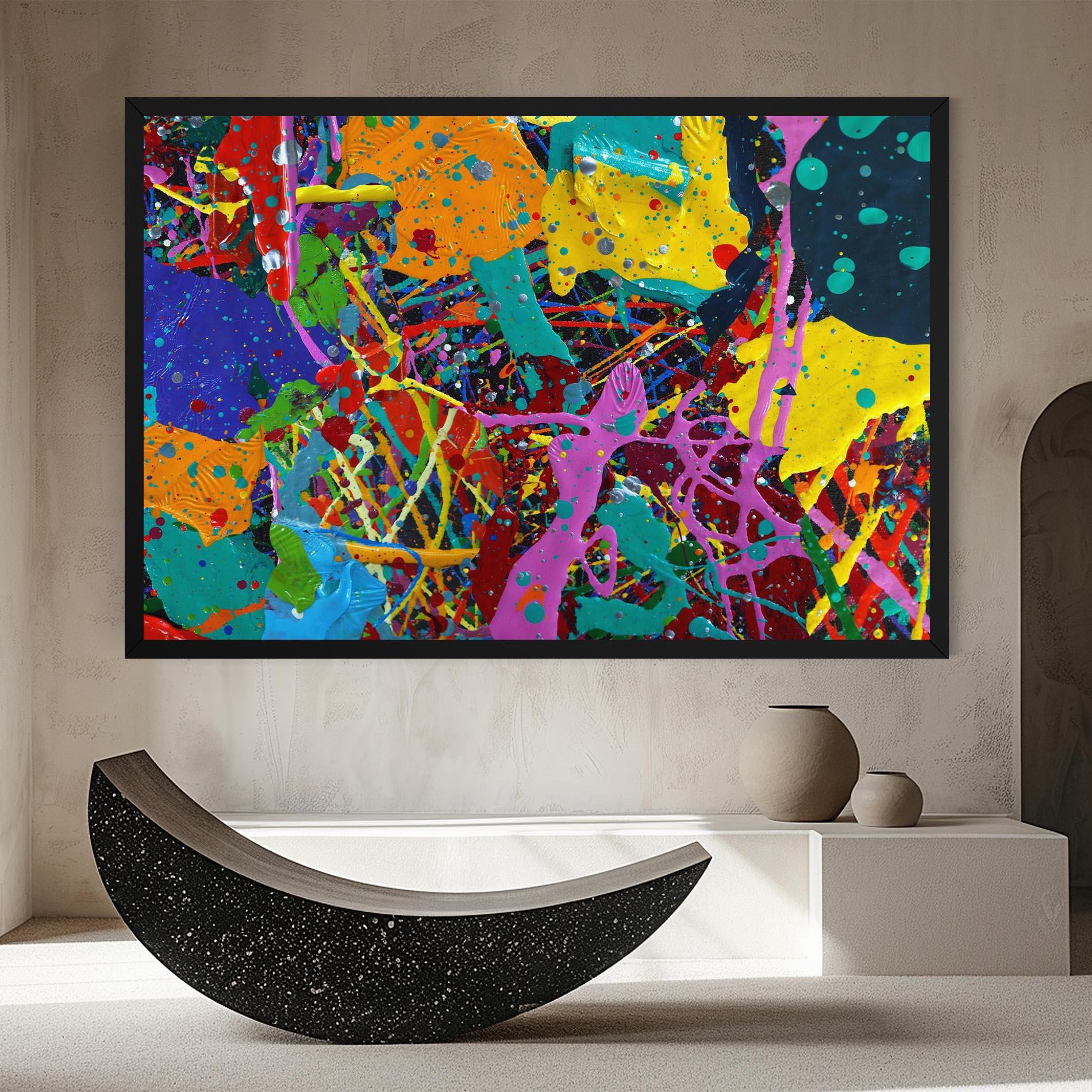 Leinwandbild Dark Panorama mockup 8