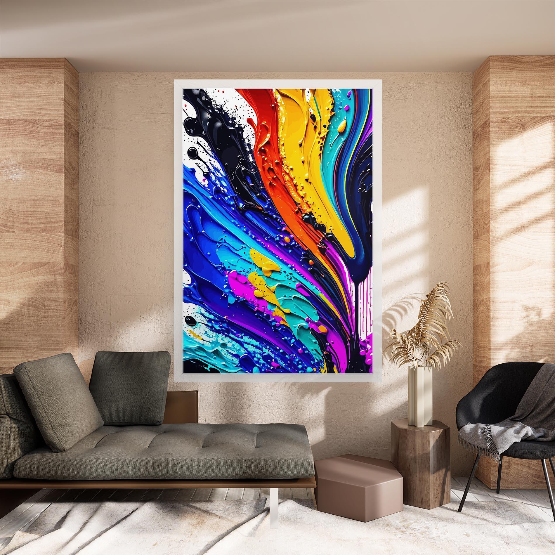 Leinwandbild Beautiful Splash mockup 8