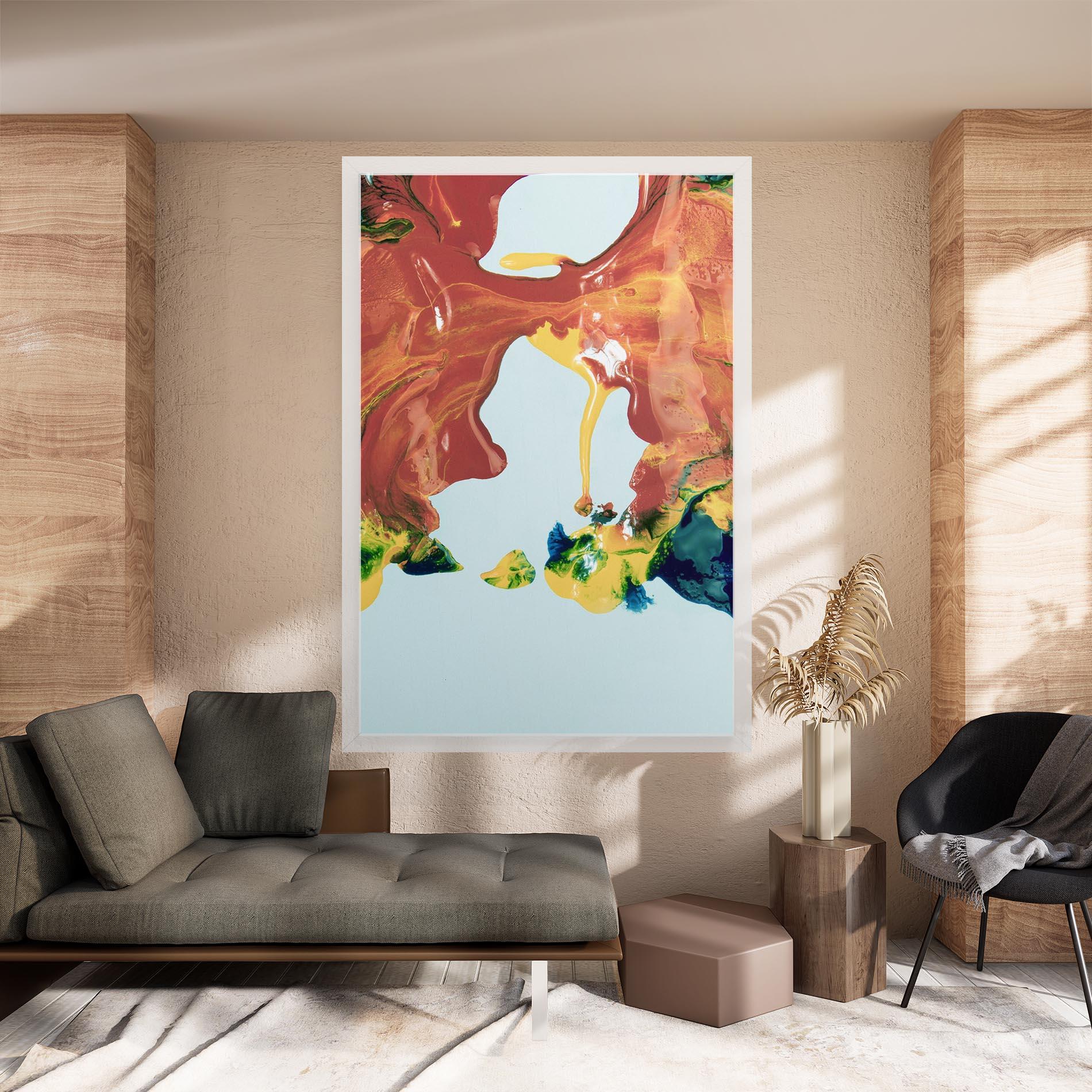 Leinwandbild Spilled Paint mockup 8