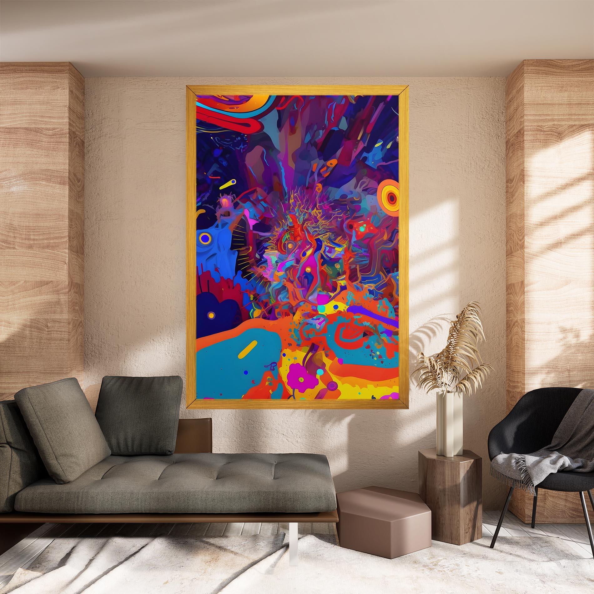 Leinwandbild Abstract Color Work mockup 8