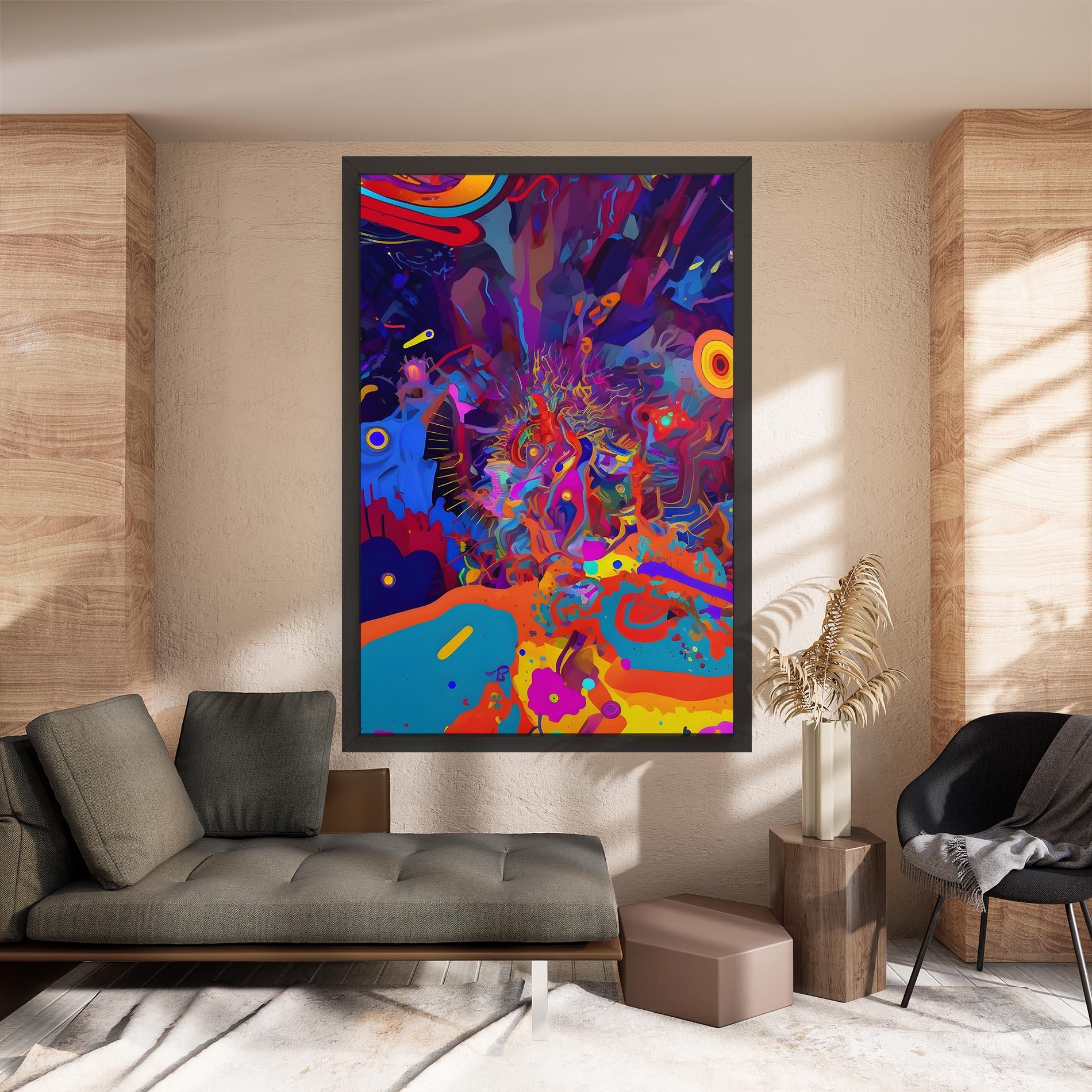 Leinwandbild Abstract Color Work mockup 8