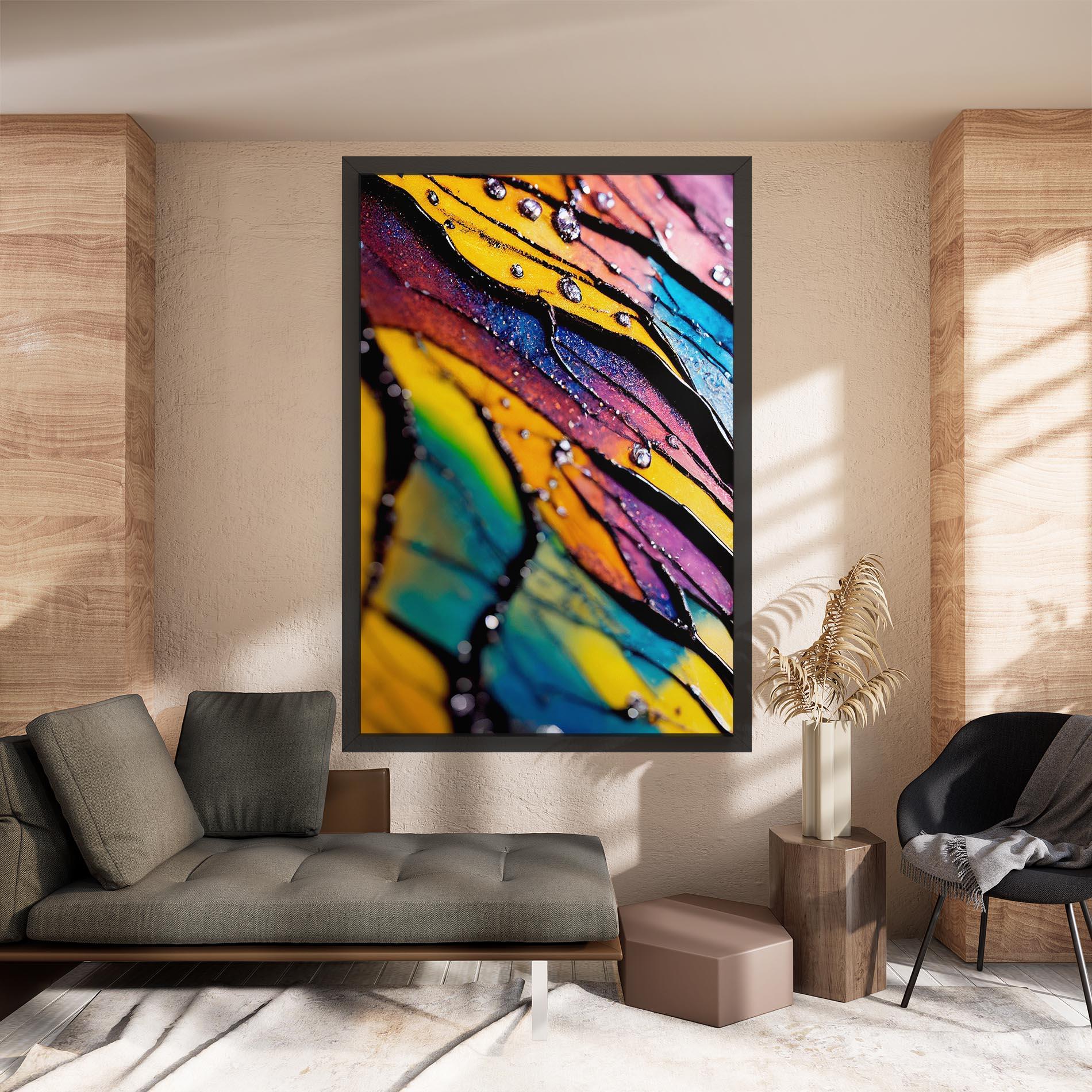 Leinwandbild Beautiful Colorful Epoxy mockup 8