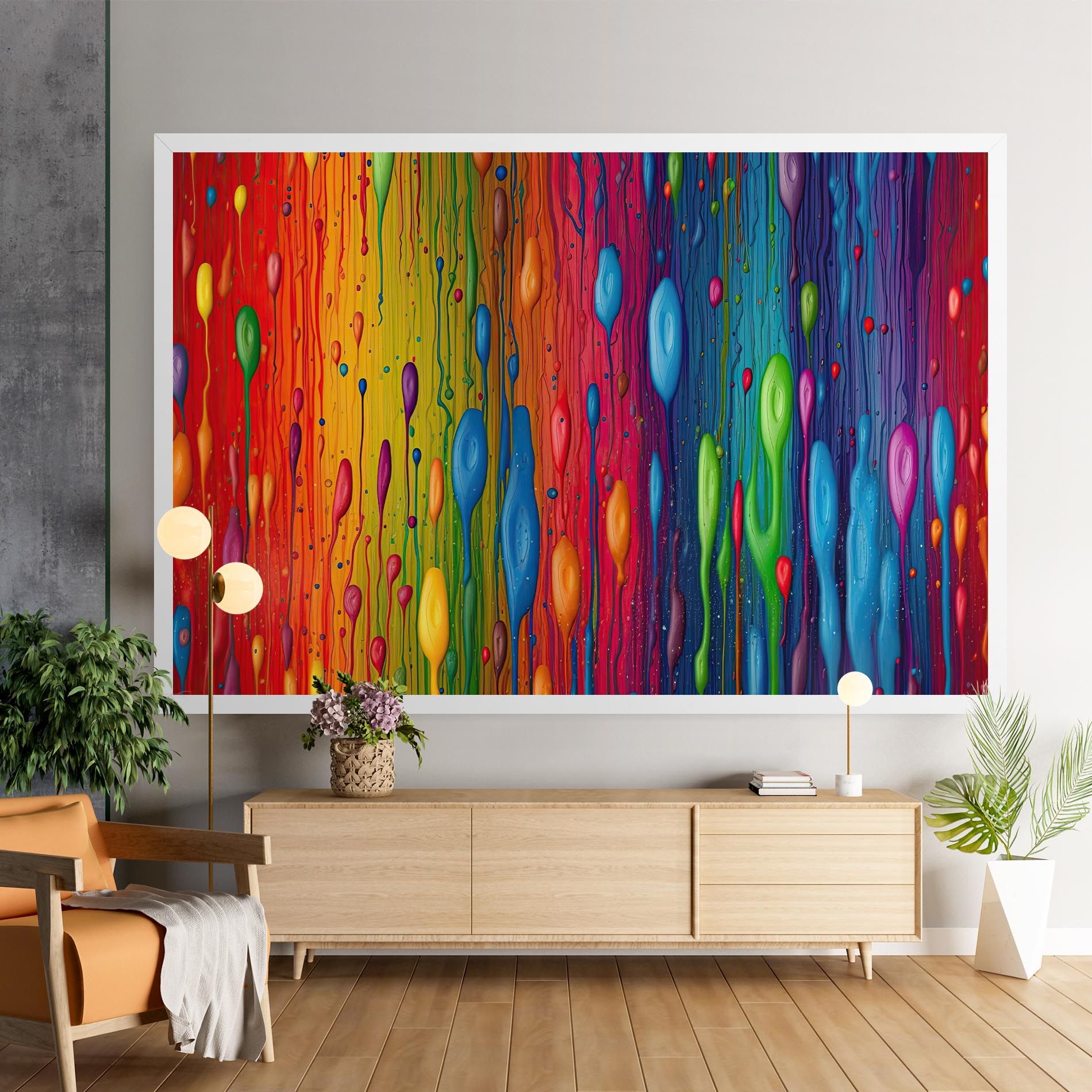 Abstract Rainbow Pattern mockup 9