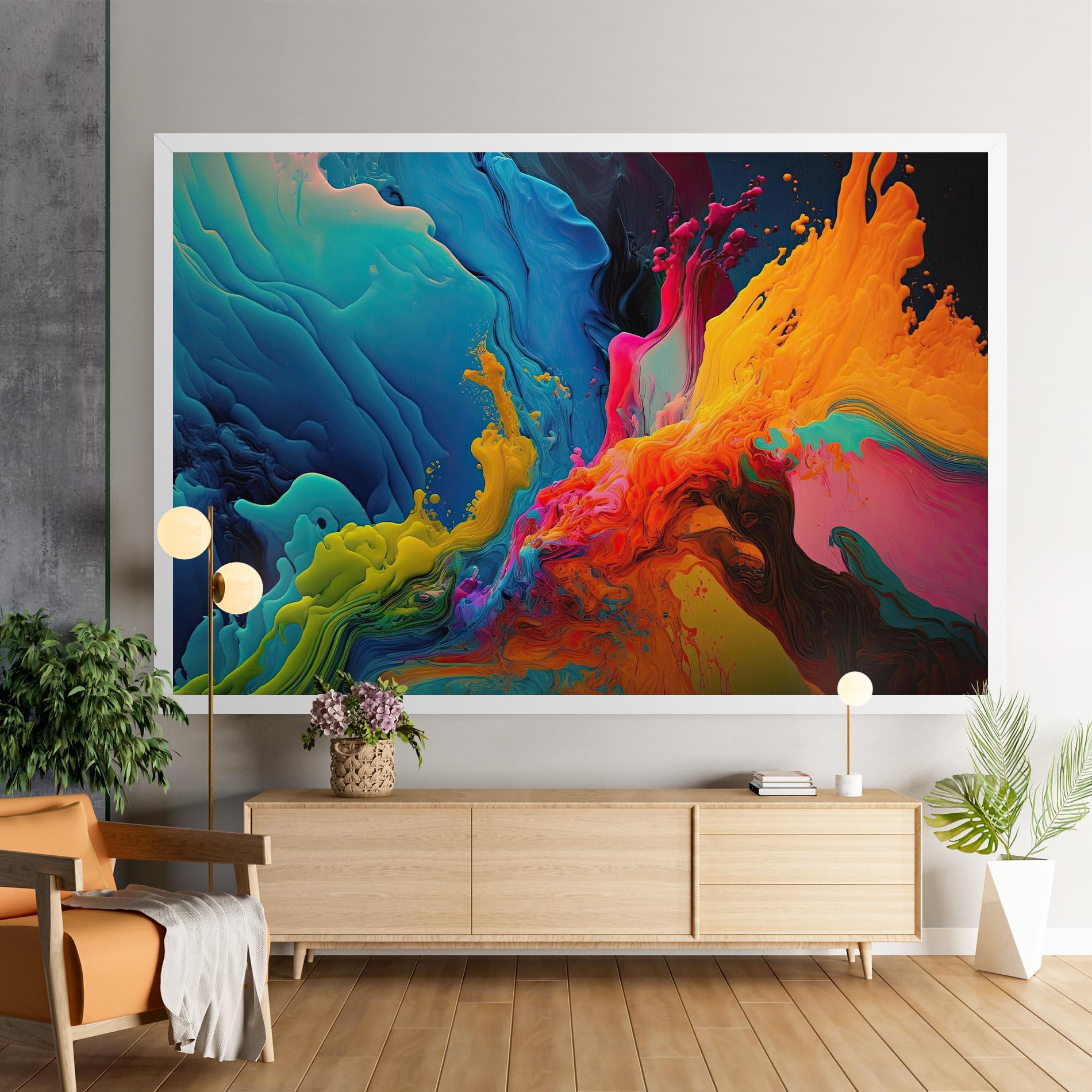 Leinwandbild Color Floating mockup 9