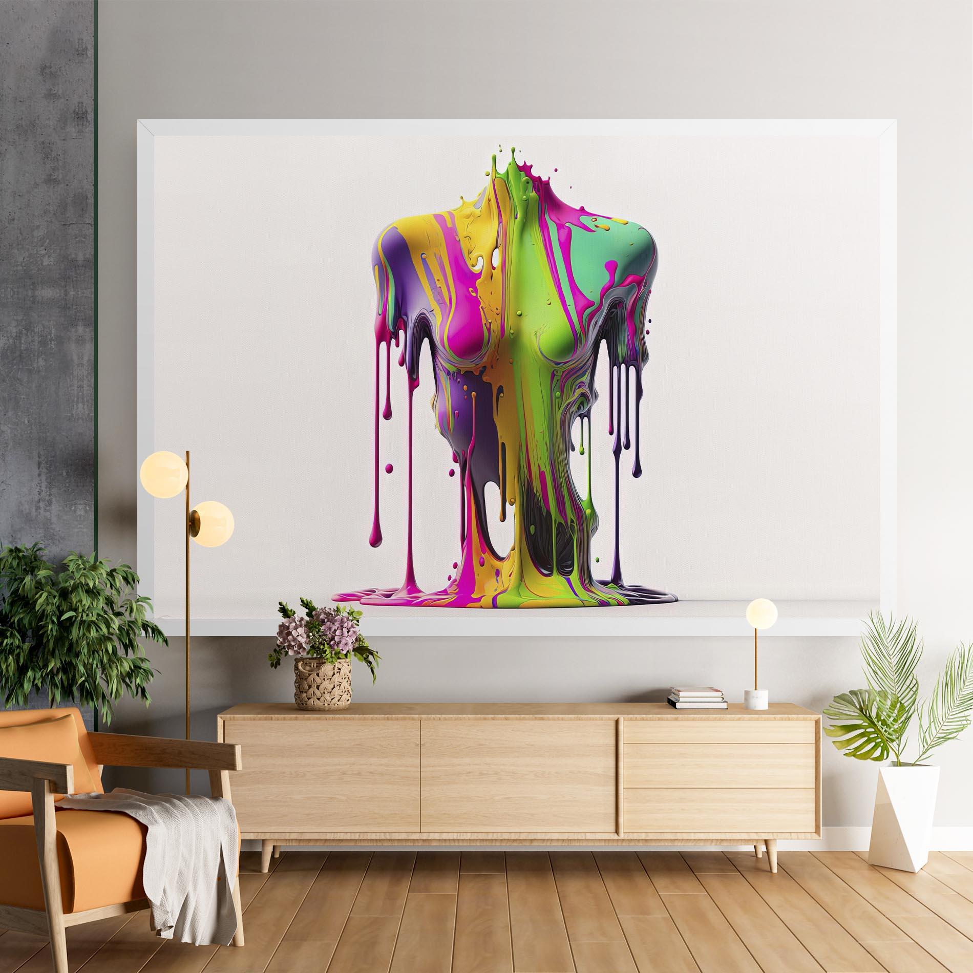 Leinwandbild Colorful Body mockup 9