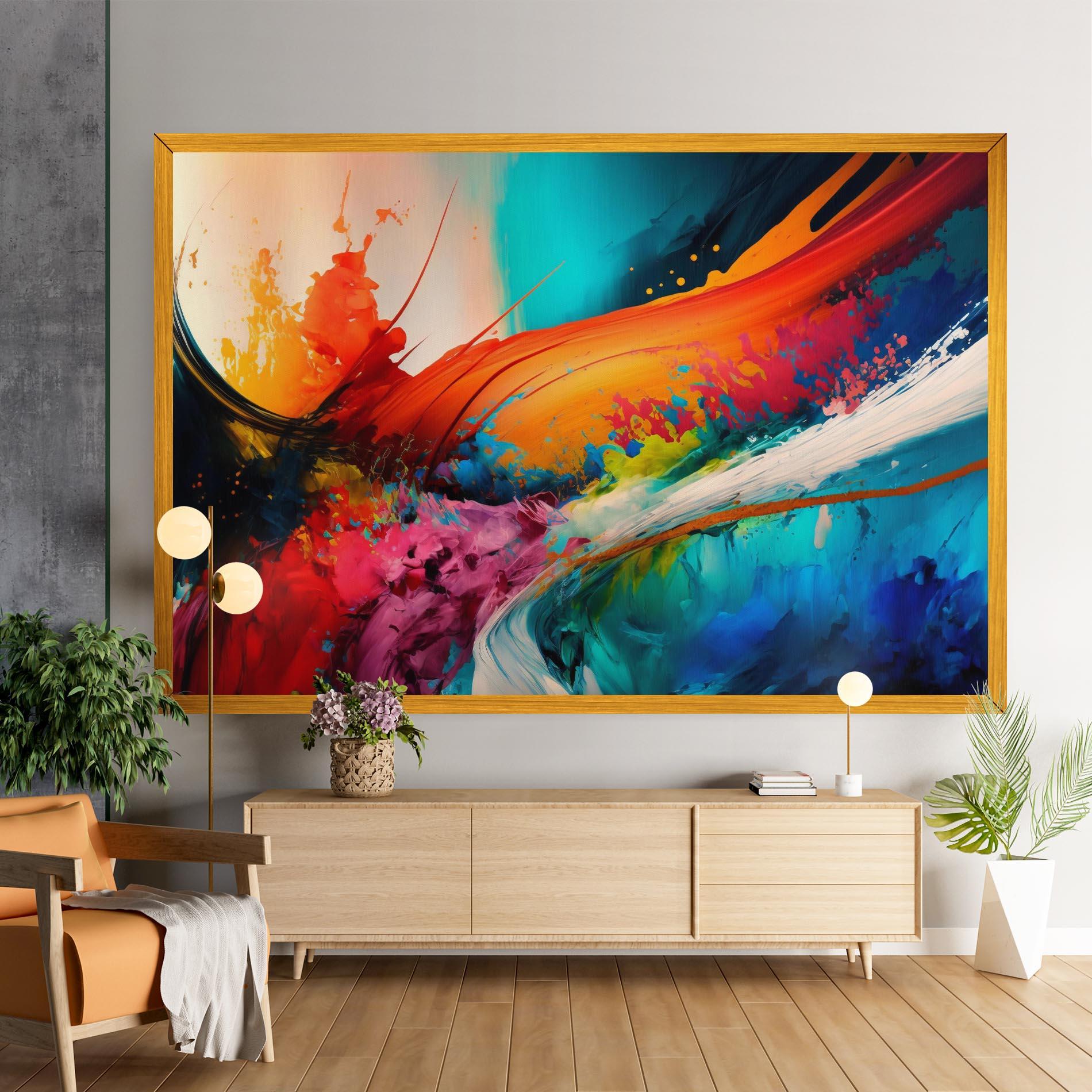 Leinwandbild Art Brush Strokes mockup 9