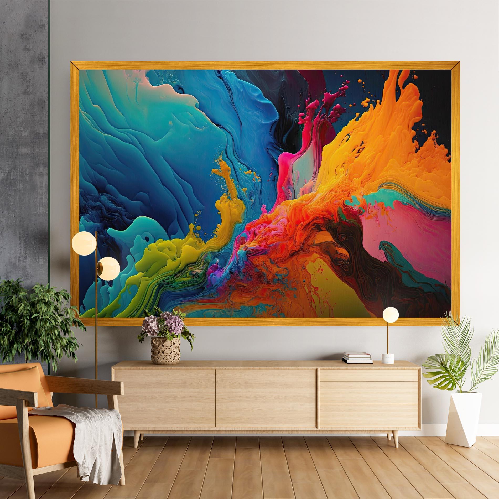 Leinwandbild Color Floating mockup 9