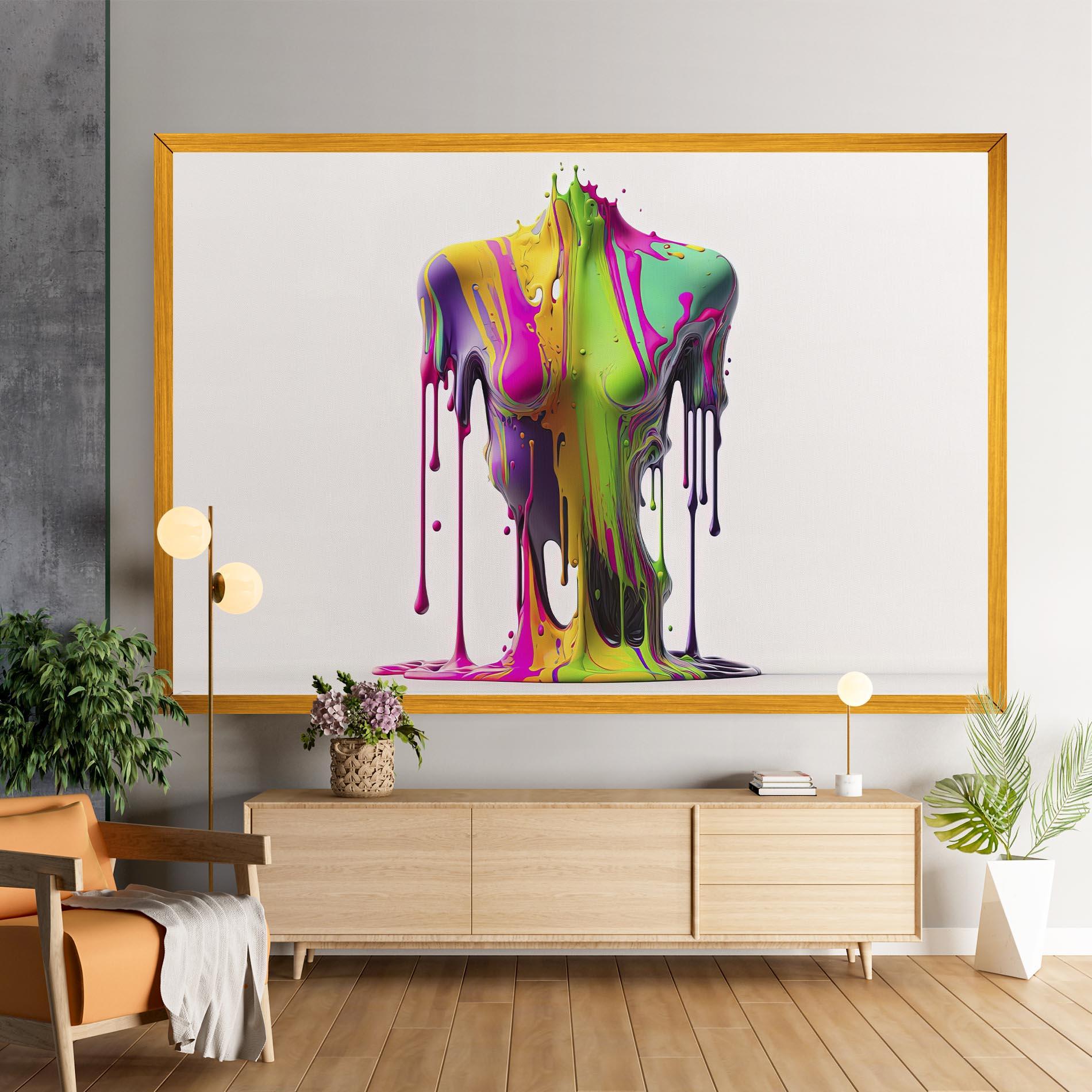 Leinwandbild Colorful Body mockup 9