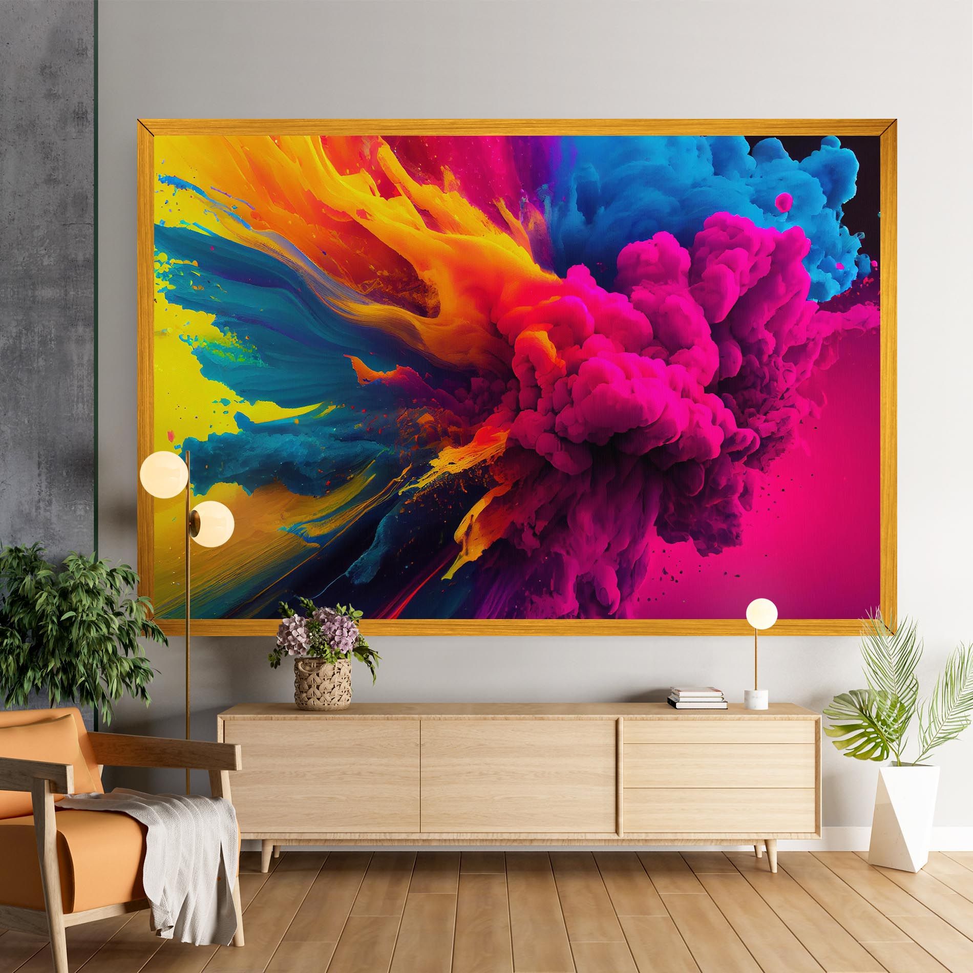 Colorful Paint Explosion mockup 9