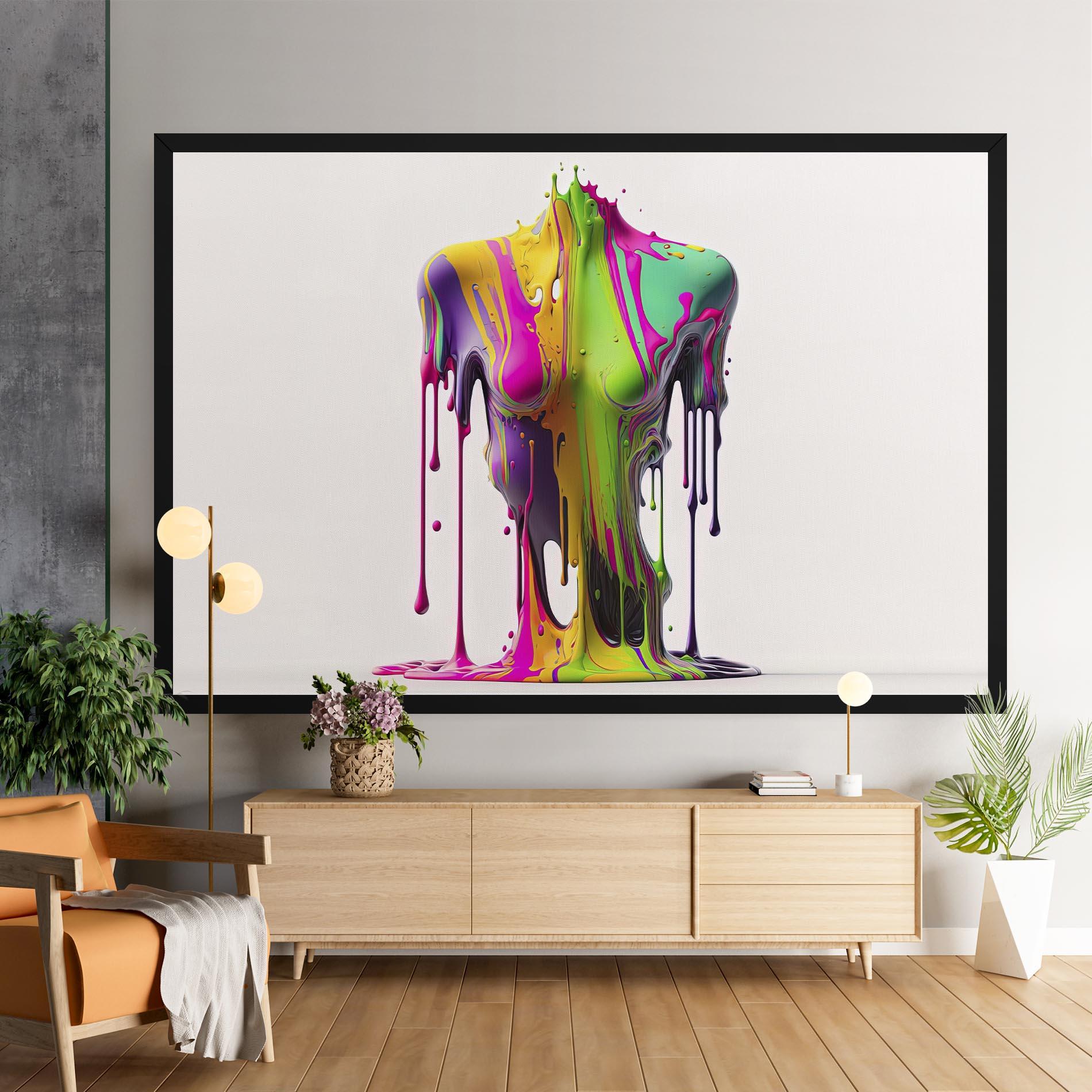 Leinwandbild Colorful Body mockup 9