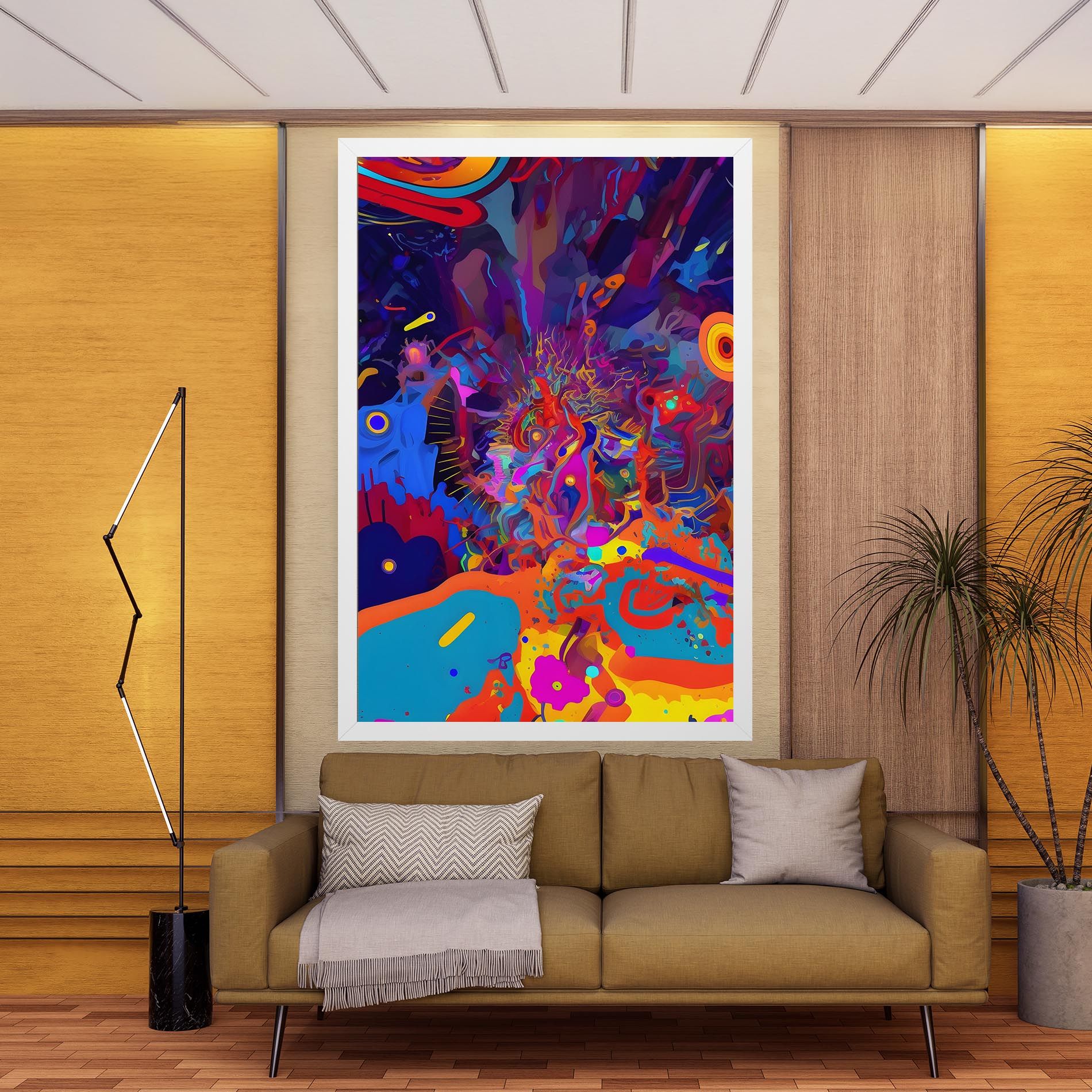 Abstract Color Work mockup 9