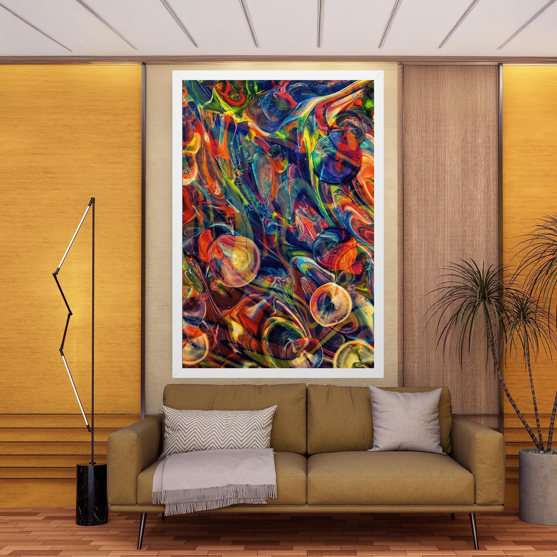 Leinwandbild Abstract Glass mockup 9