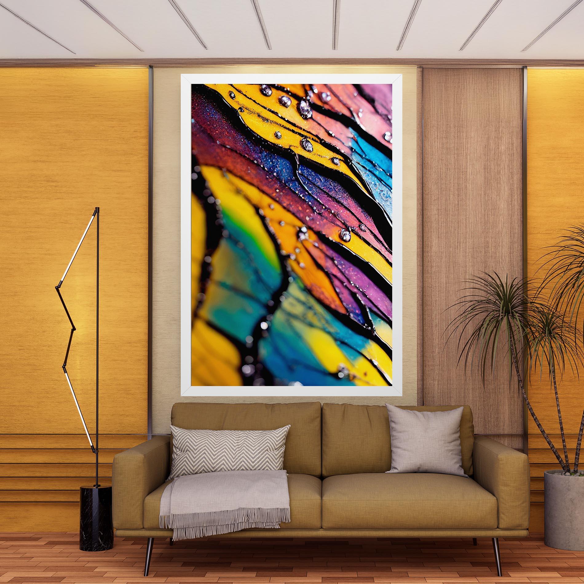 Leinwandbild Beautiful Colorful Epoxy mockup 9