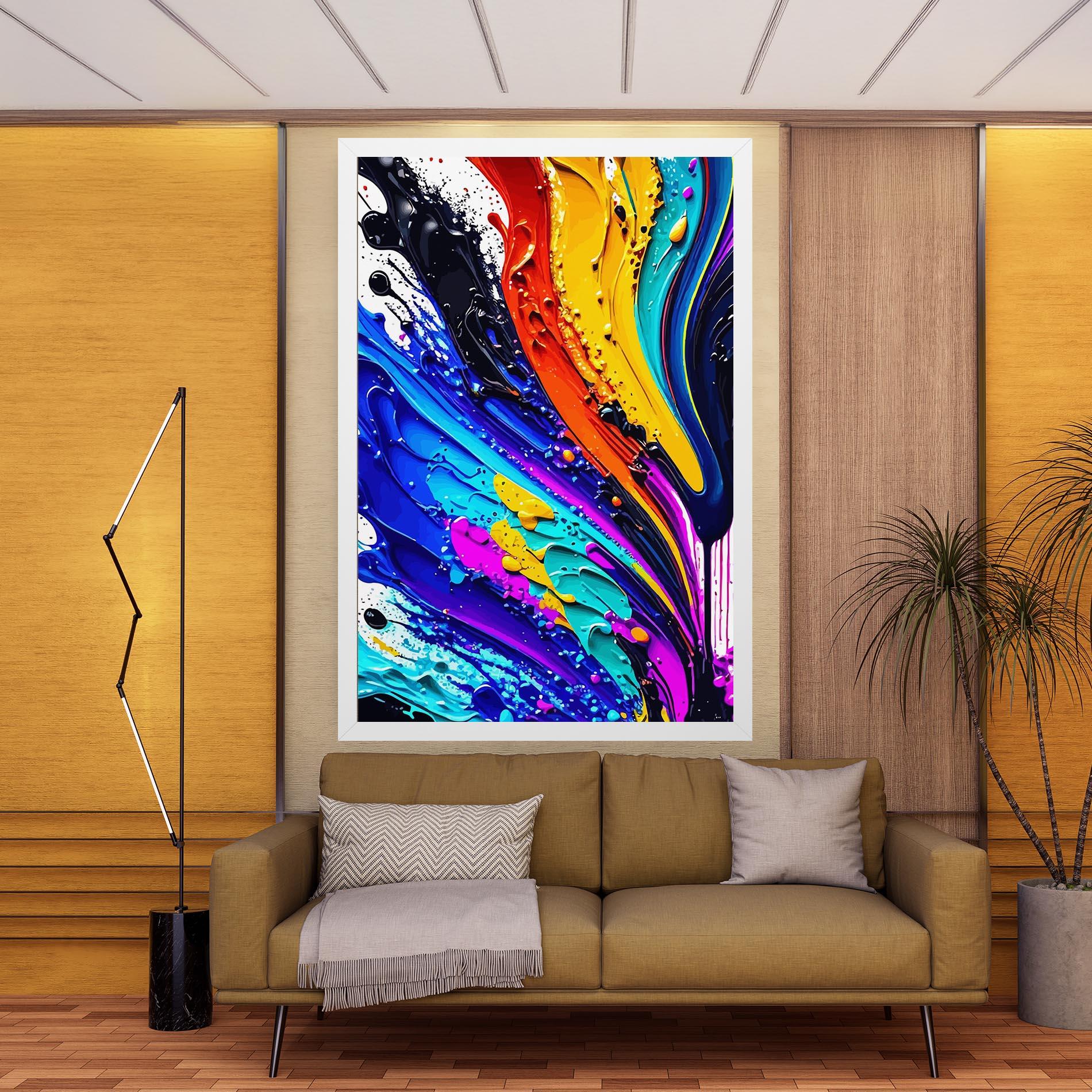 Leinwandbild Beautiful Splash mockup 9