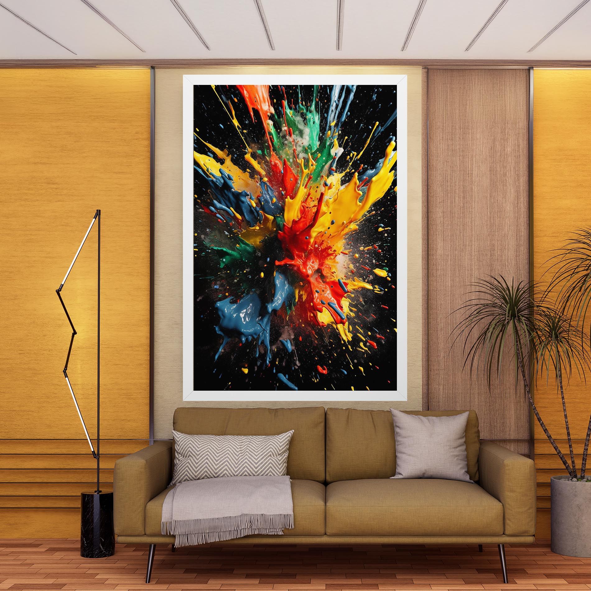 Floating Color Splash mockup 9