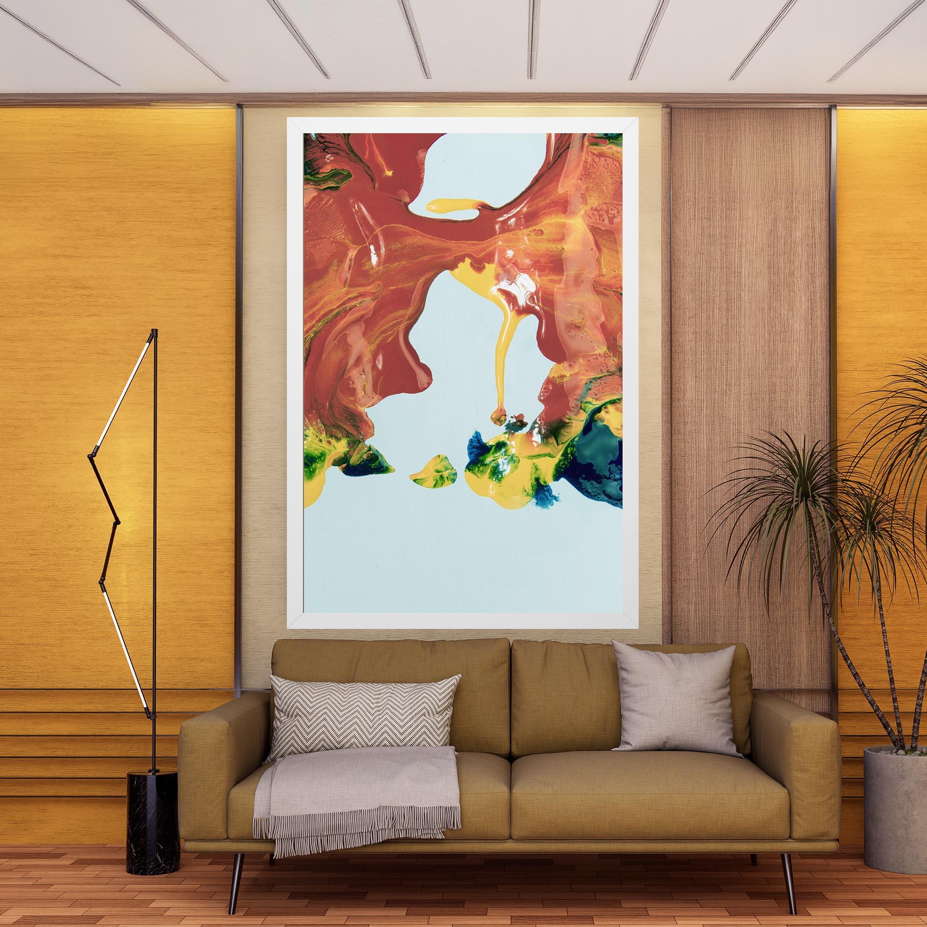 Leinwandbild Spilled Paint mockup 9