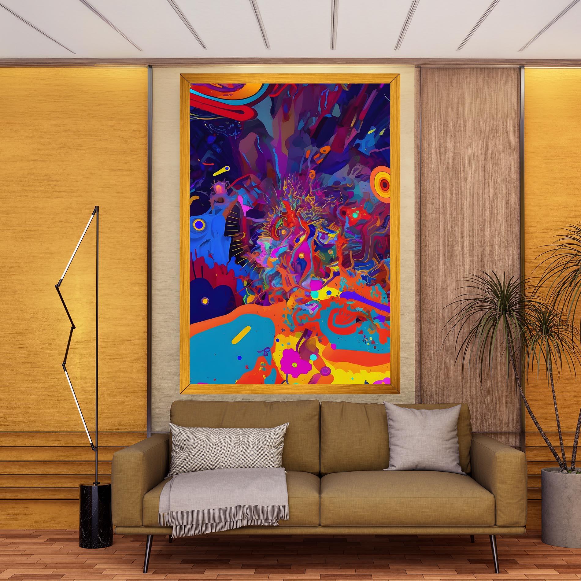 Leinwandbild Abstract Color Work mockup 9