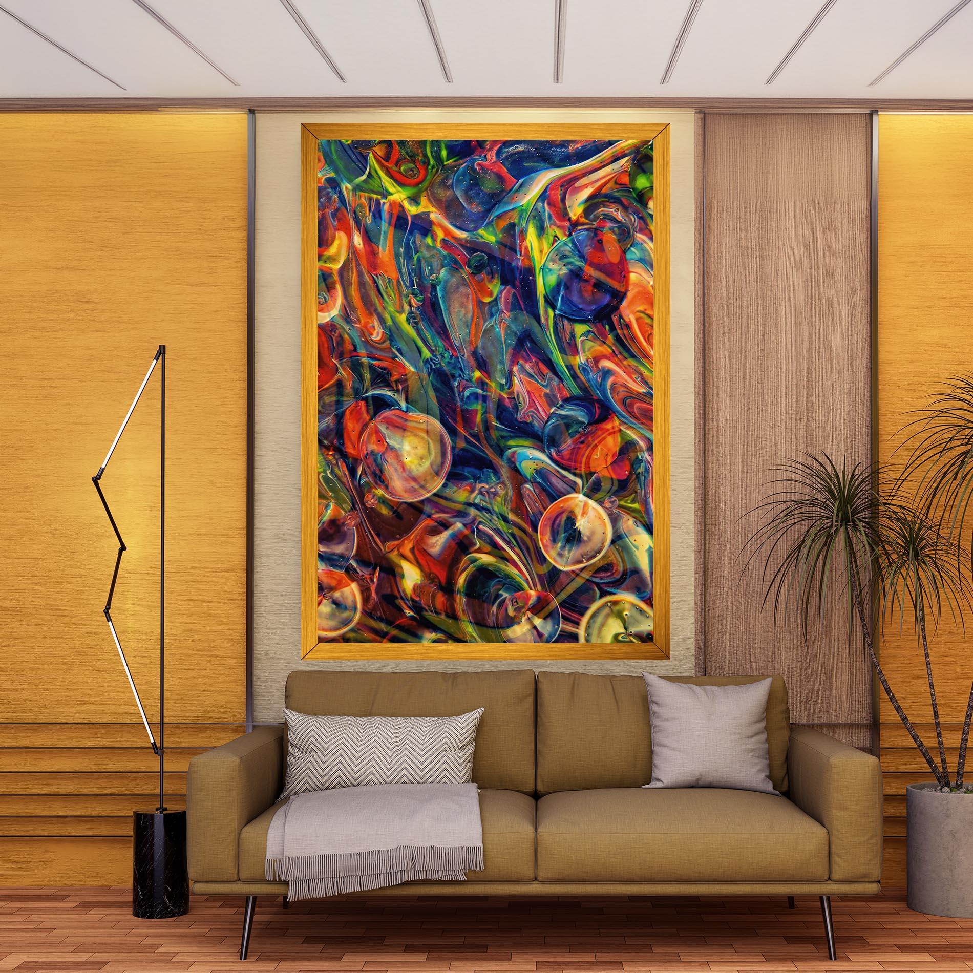 Leinwandbild Abstract Glass mockup 9