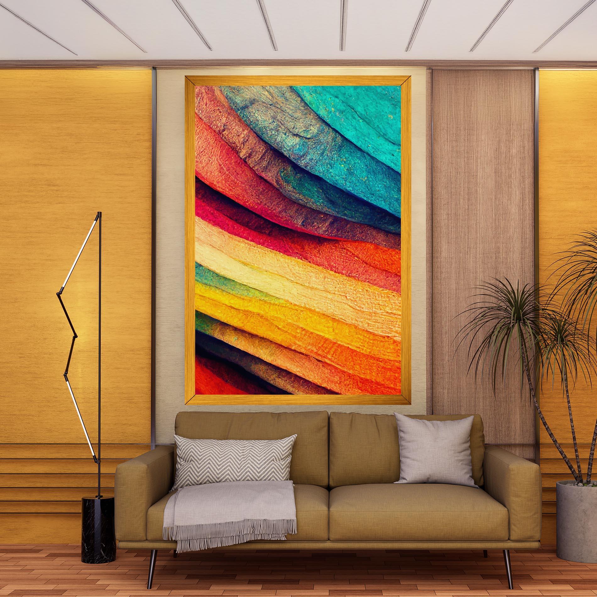 Leinwandbild Autumn Abstract Color mockup 9